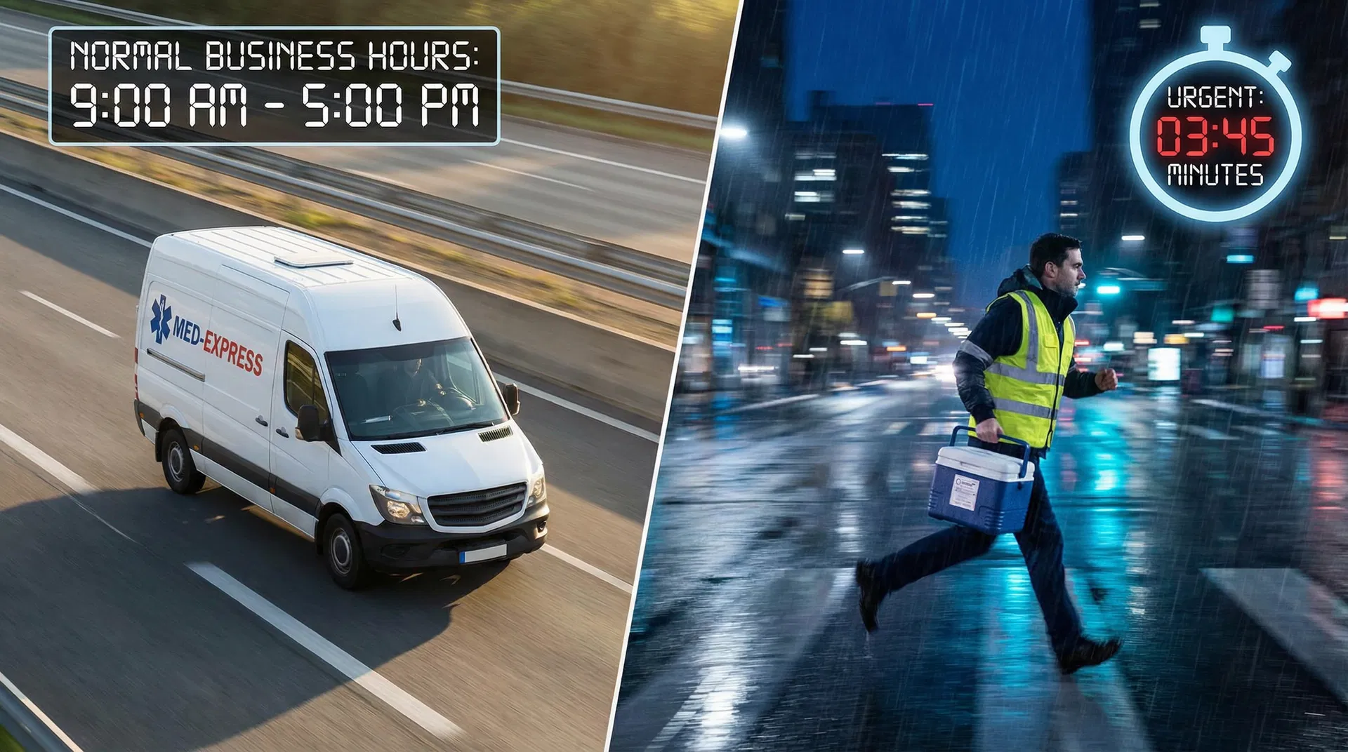 Same-Day vs STAT Medical Courier Services