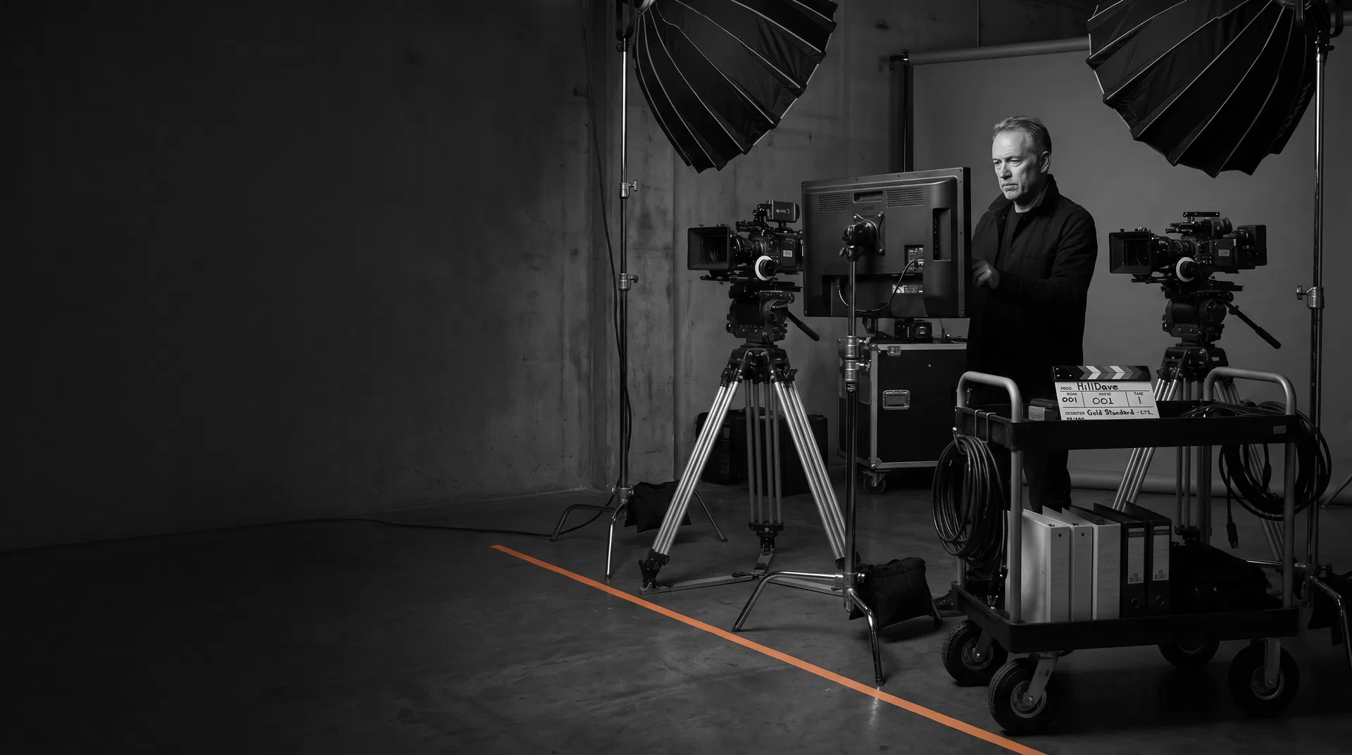 Commercial production studio setup