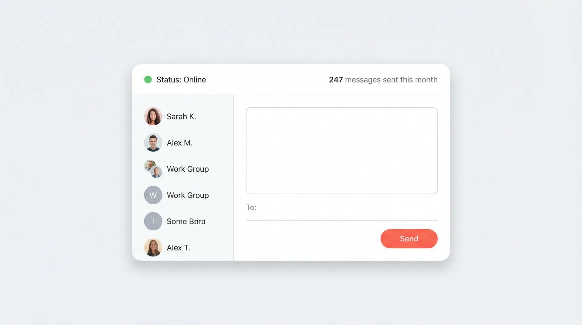 SendMeService dashboard