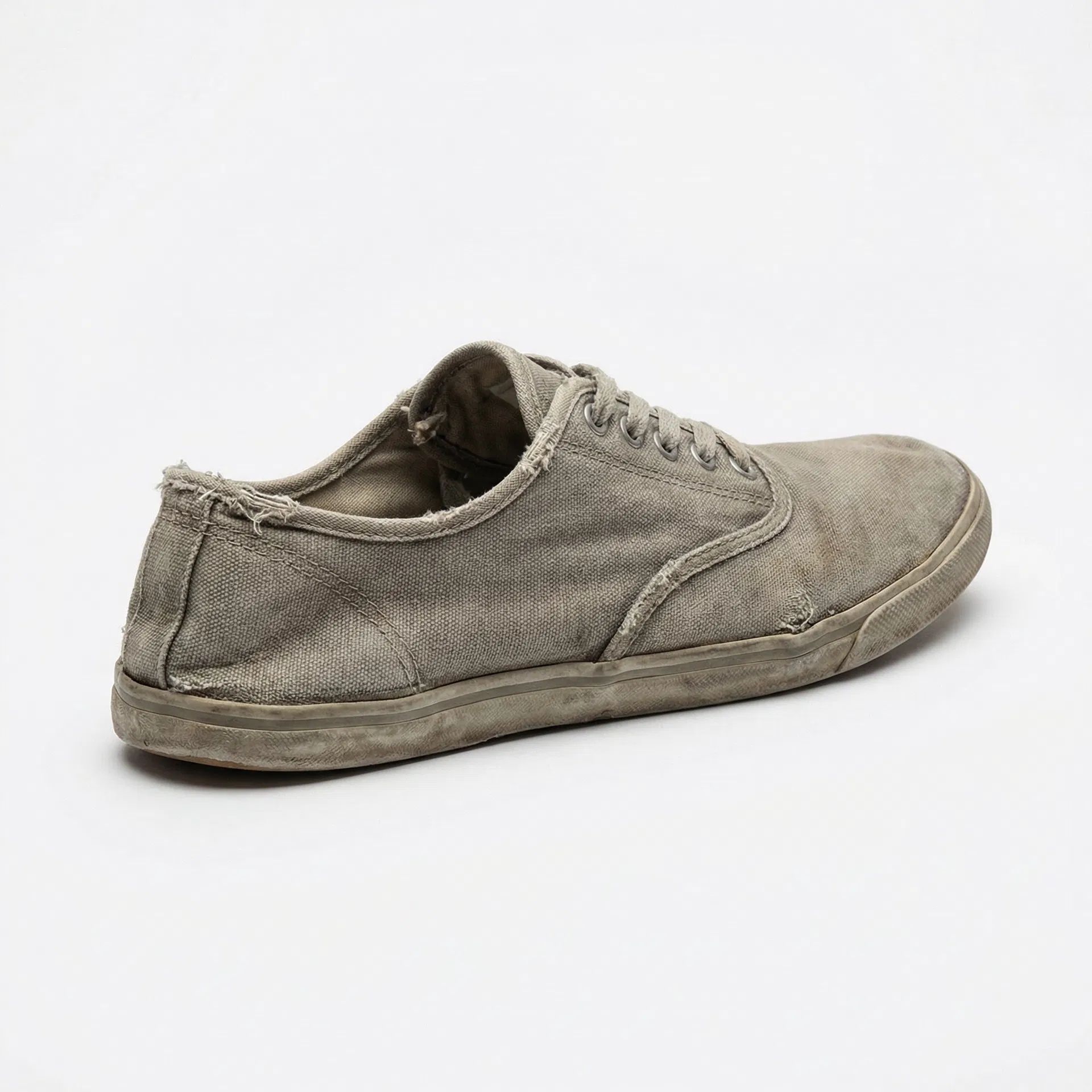 Standard shoe — worn out flat sneaker