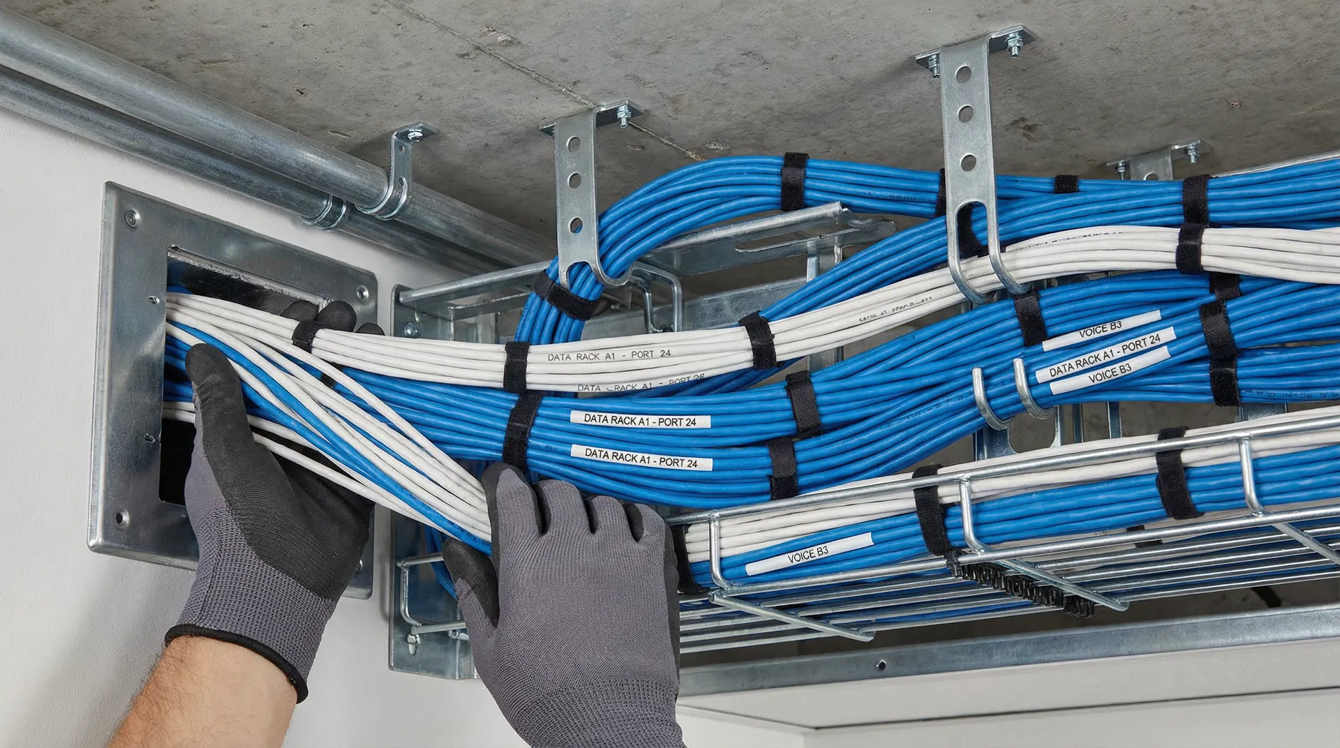 Professional structured cabling installation