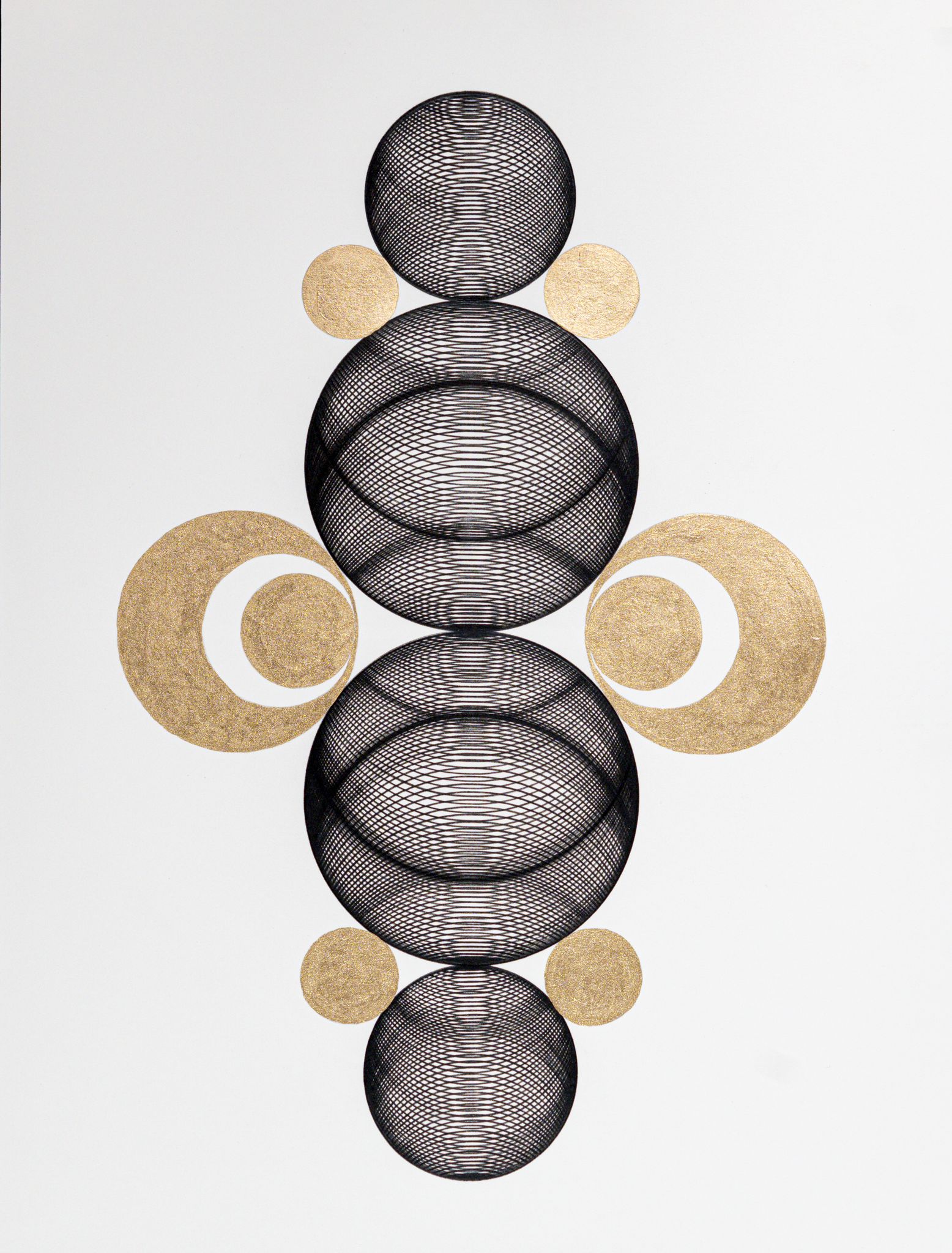 Vertical Axis with Gold Poles