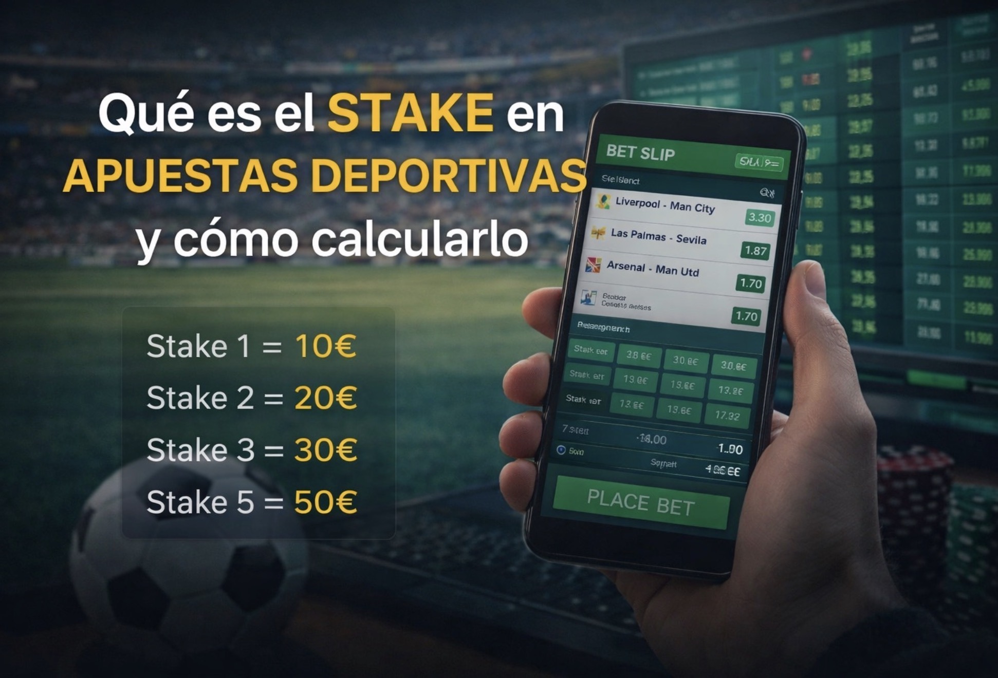 Qué es el stake en apuestas deportivas y cómo calcularlo