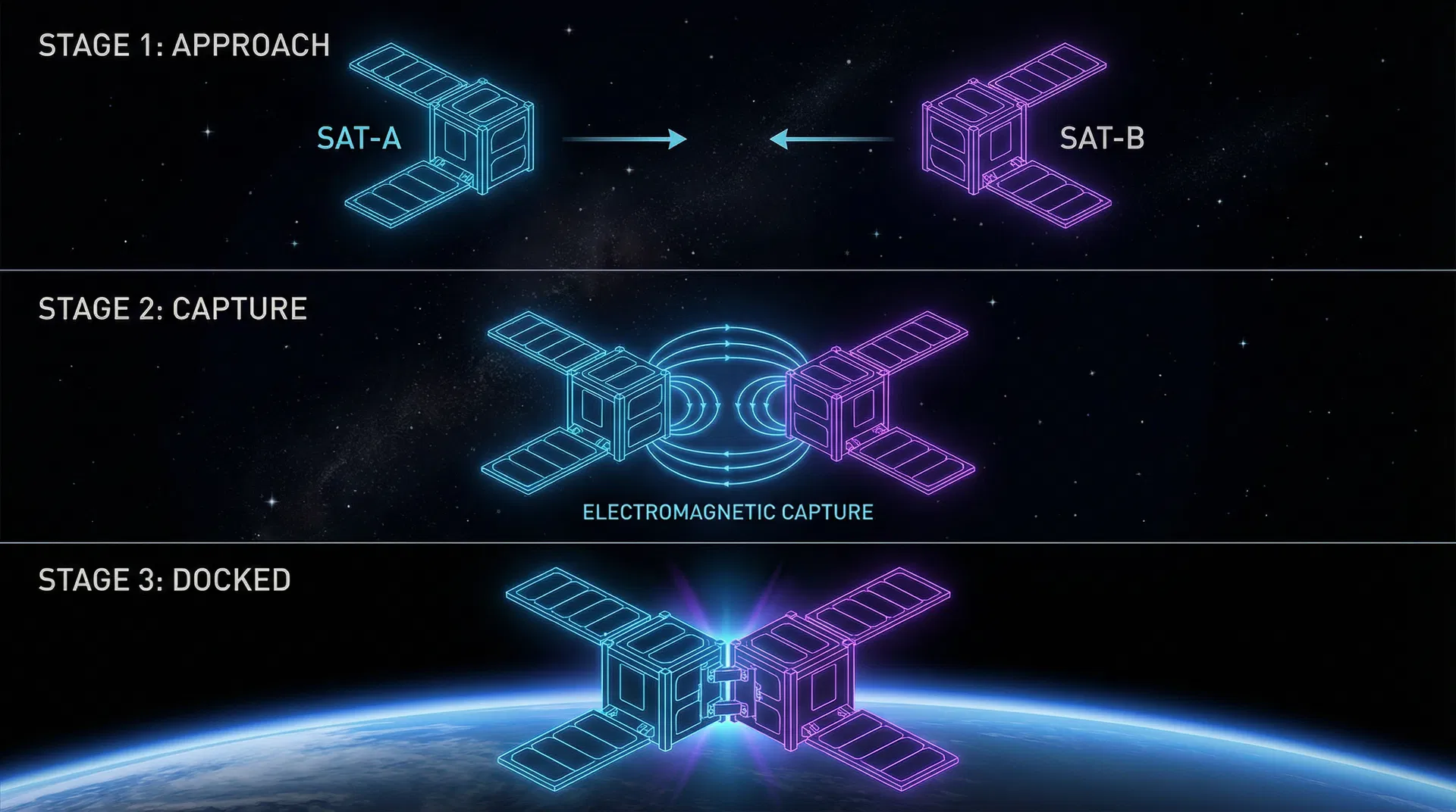 Satellite Docking Sequence