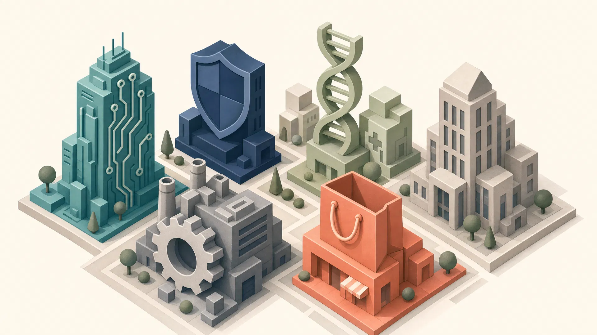 Industry sectors illustration