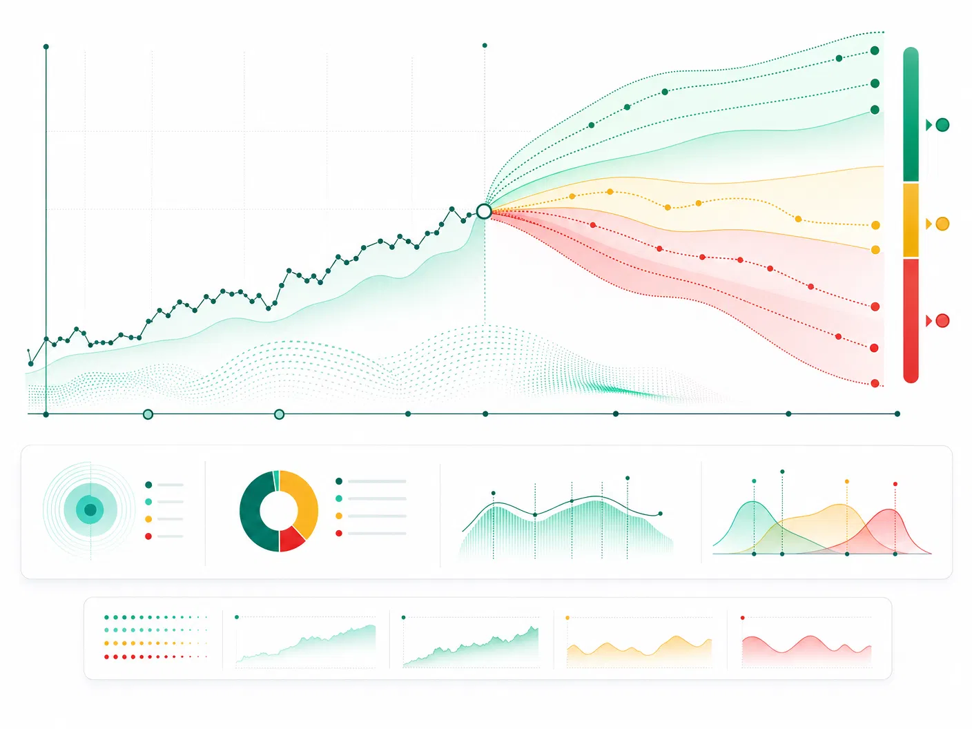 Financial prediction and risk forecasting visualization