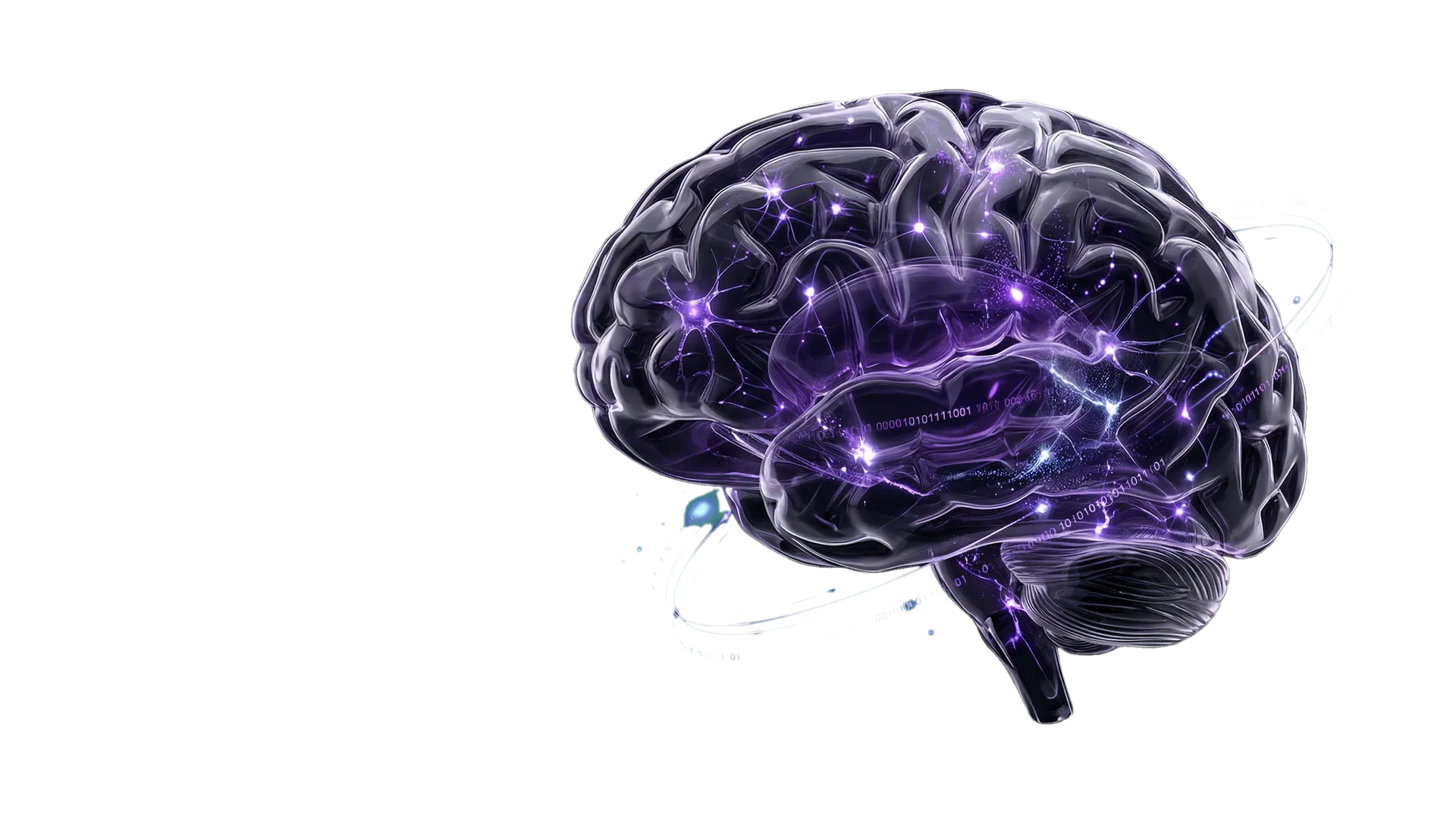 Cérebro digital representando a operação neural da AIVRAN