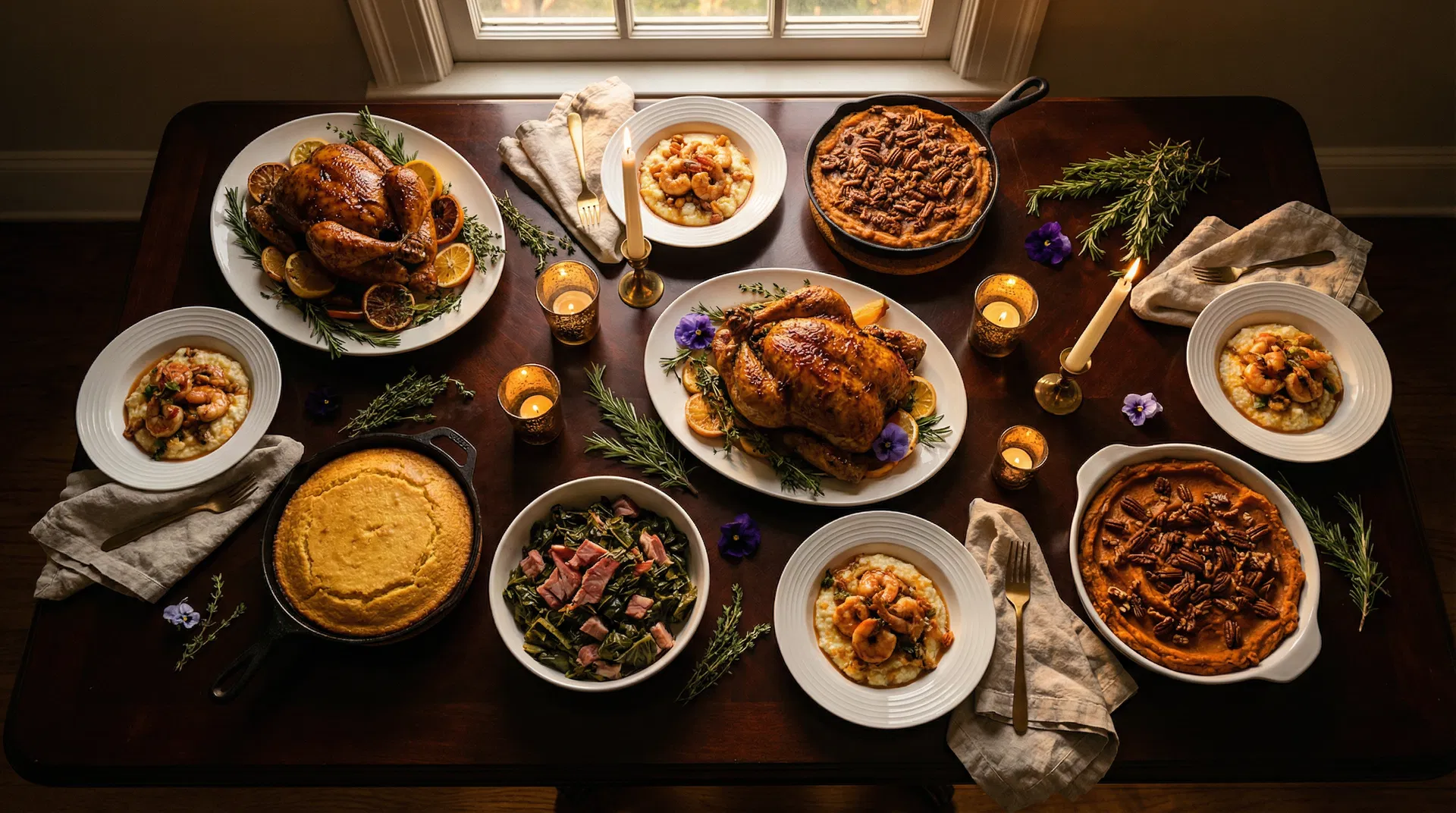 Luxury Southern catering spread