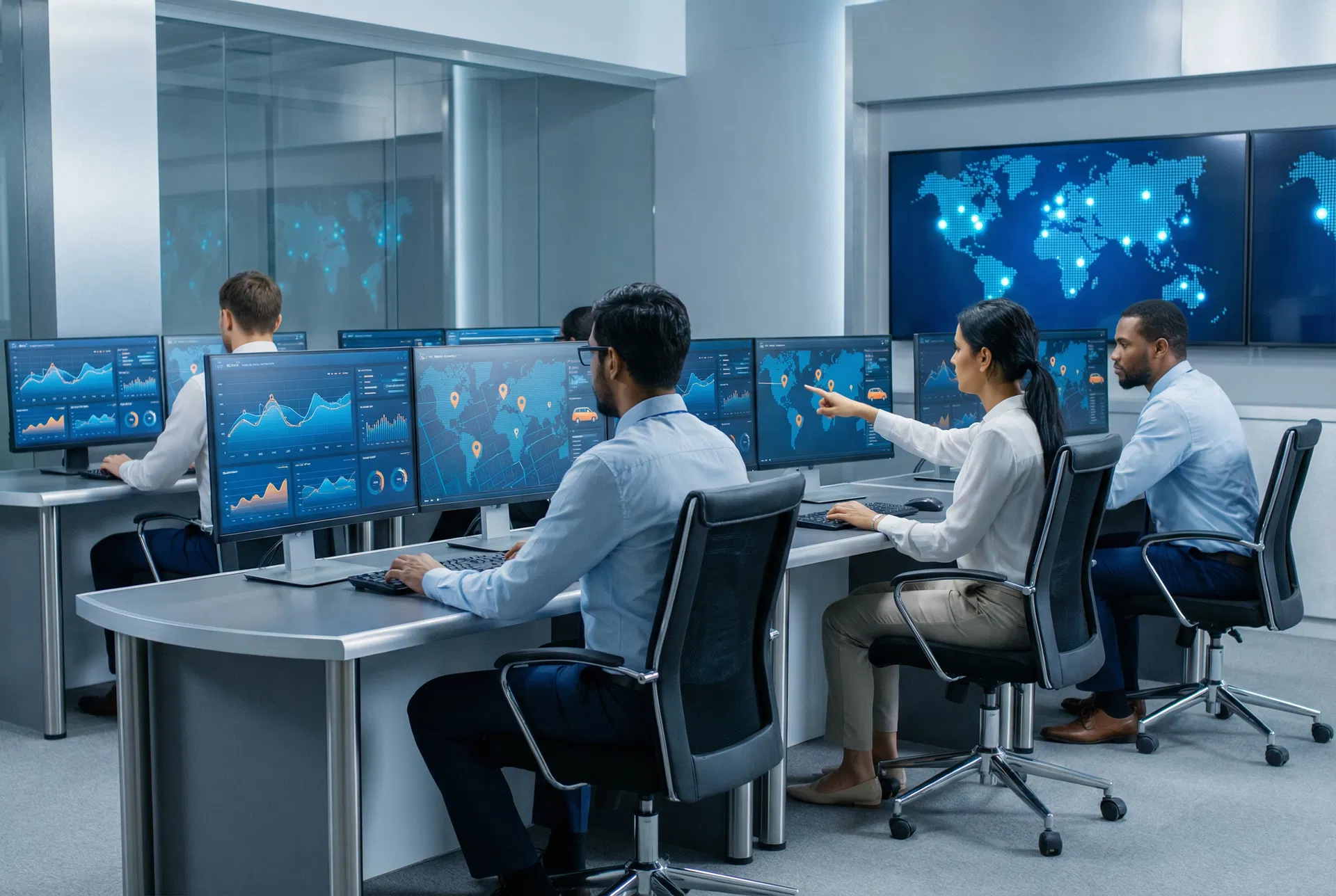 Equipe de operações de frota