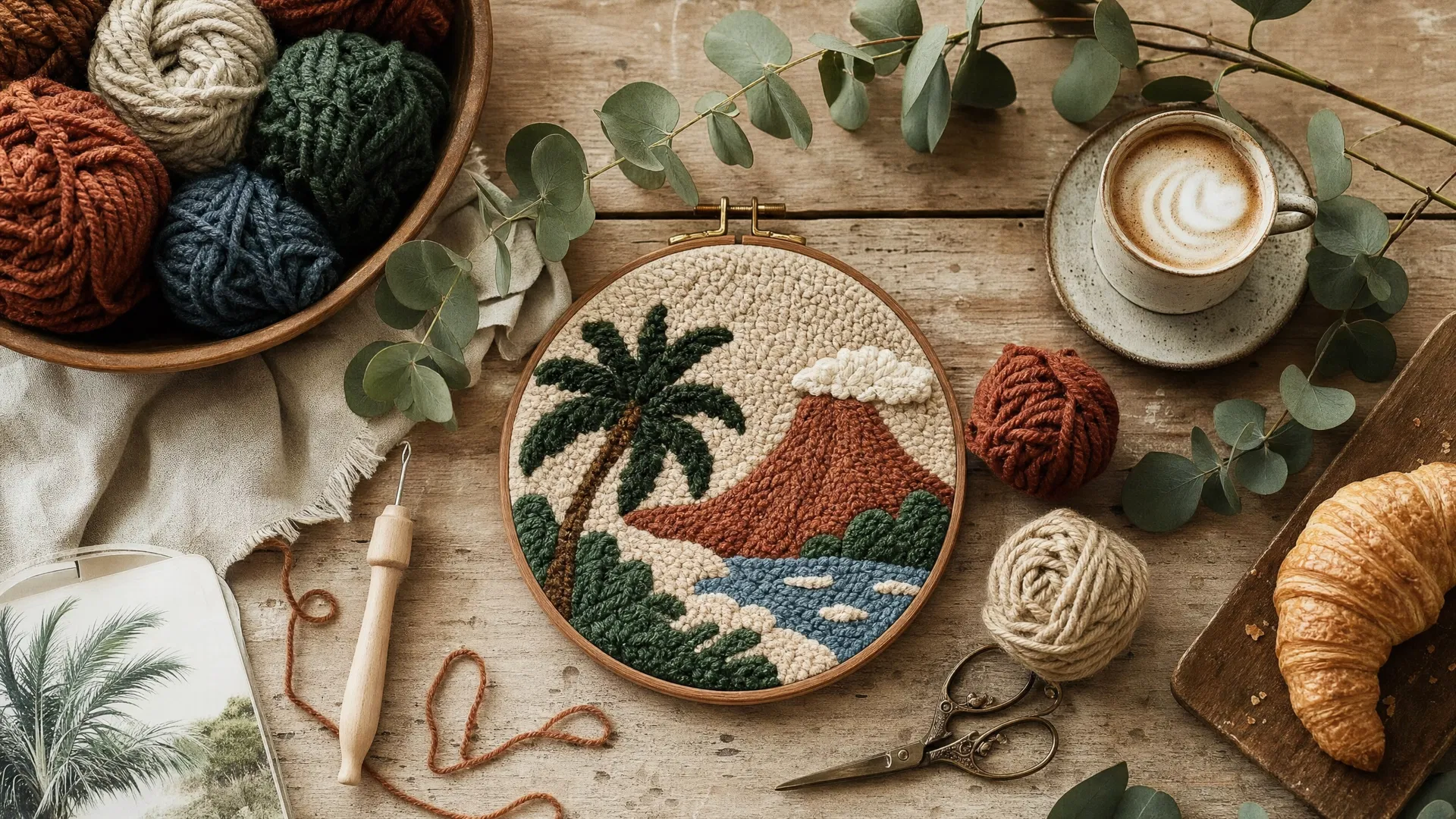 Atelier Coco Krea — punch needle tropical
