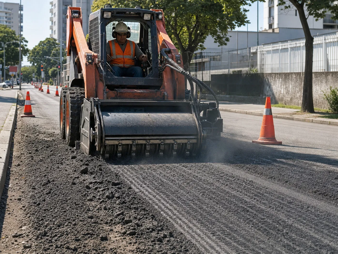Fresadora de Asfalto para Bobcat