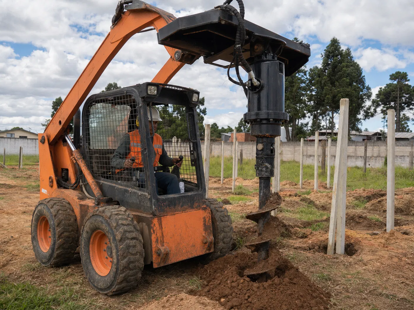 Perfuratriz de Estacas (Trado) para Bobcat