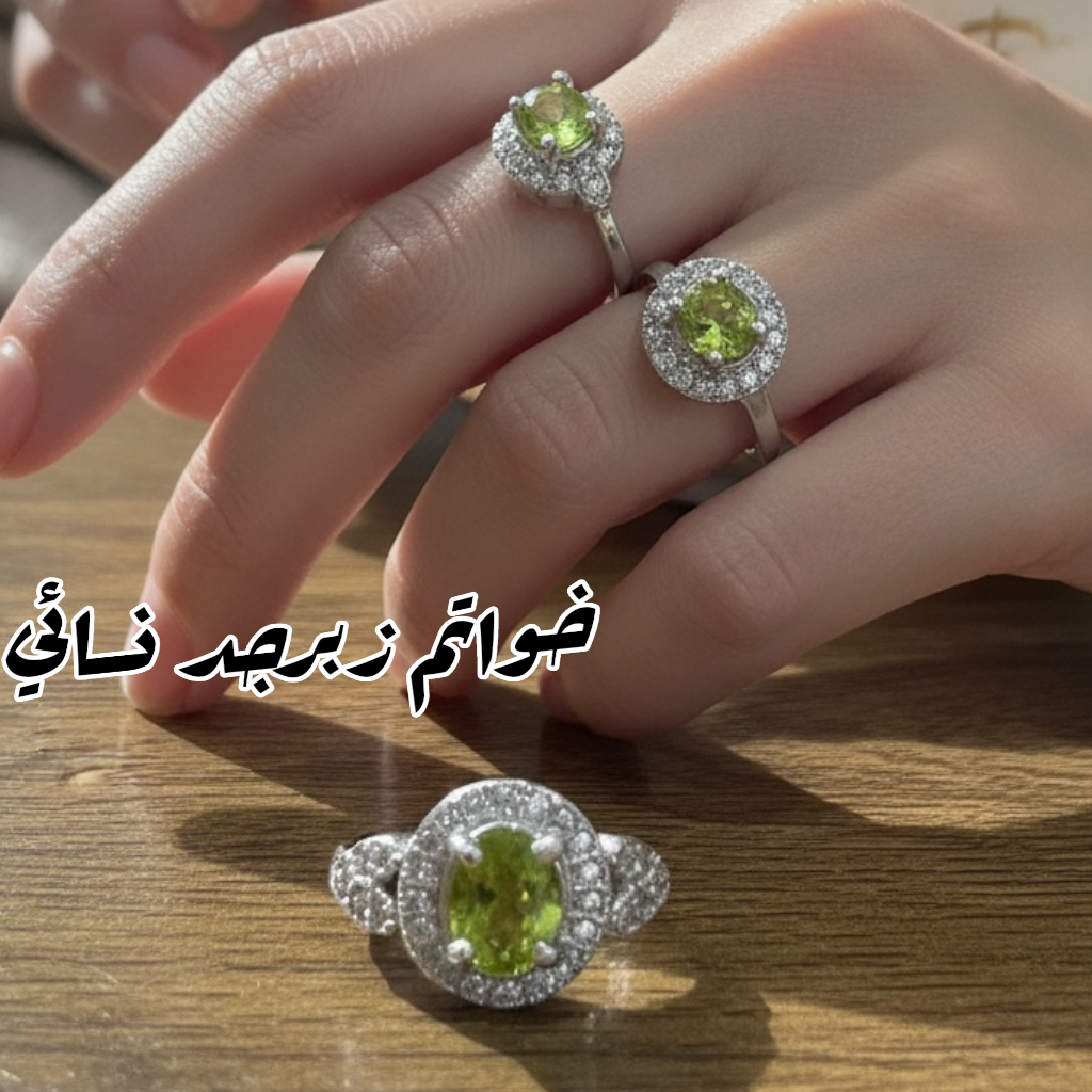 خاتم زبرجد نسائي