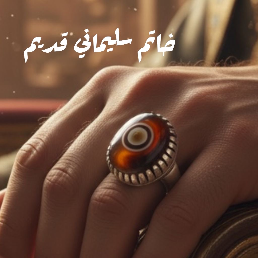 خاتم سليماني قديم احمر