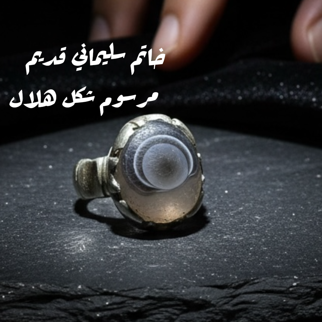 خاتم سليماني قديم مصور هلال