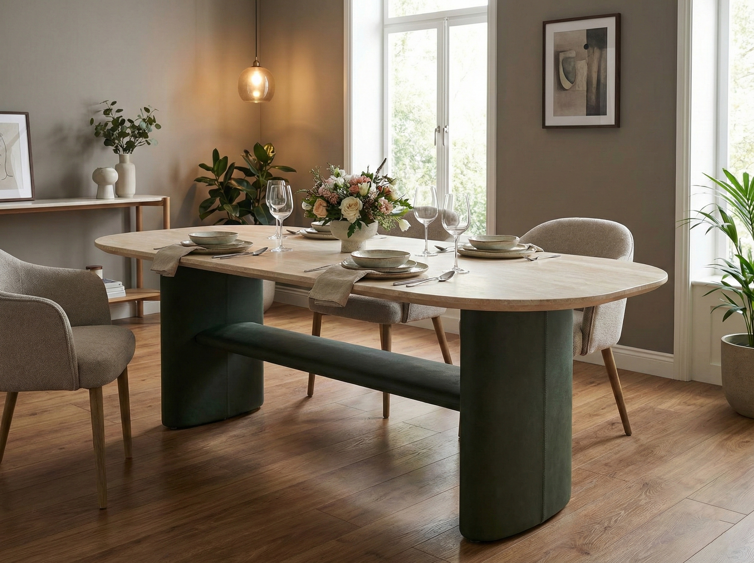 【Oasis 綠洲】靜謐奢石．義式建築美學餐桌 KX7104 thumbnail 3