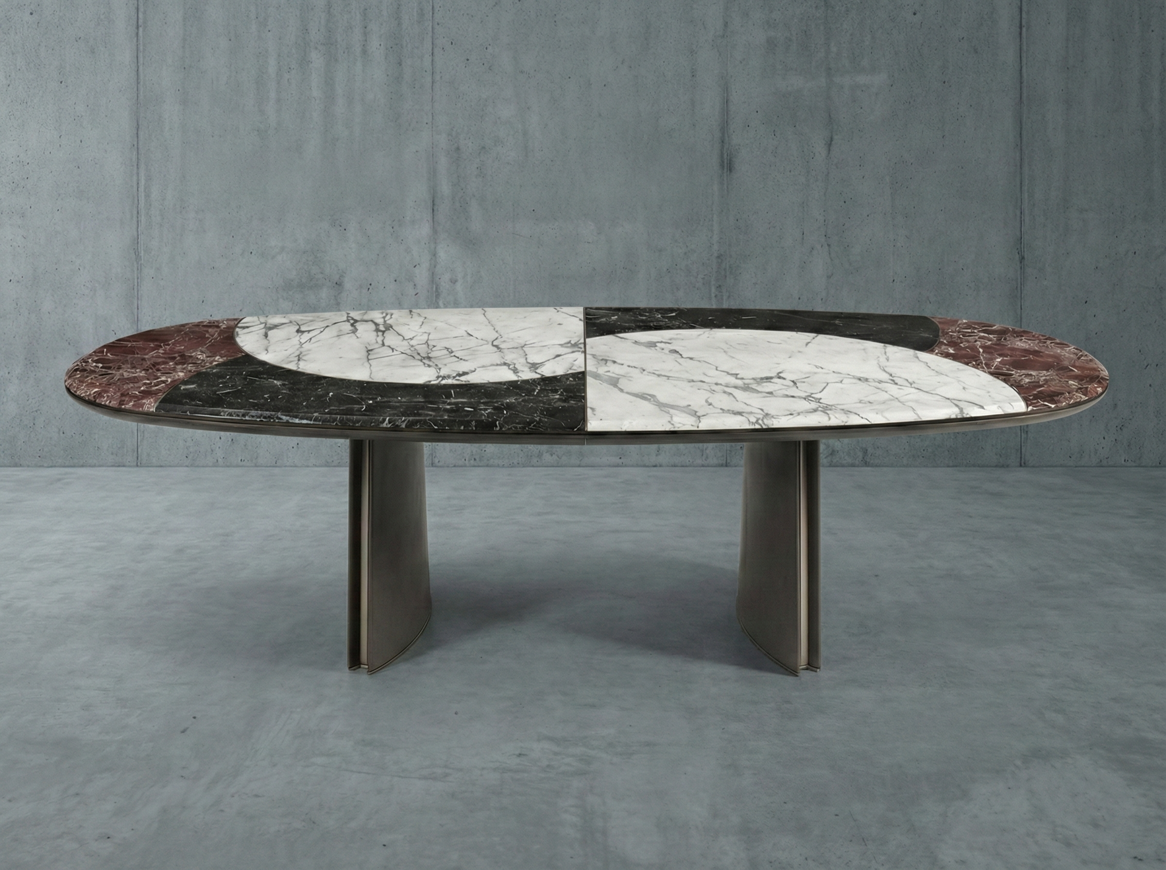 莫賽克・義式幾何拼接奢石餐桌 512