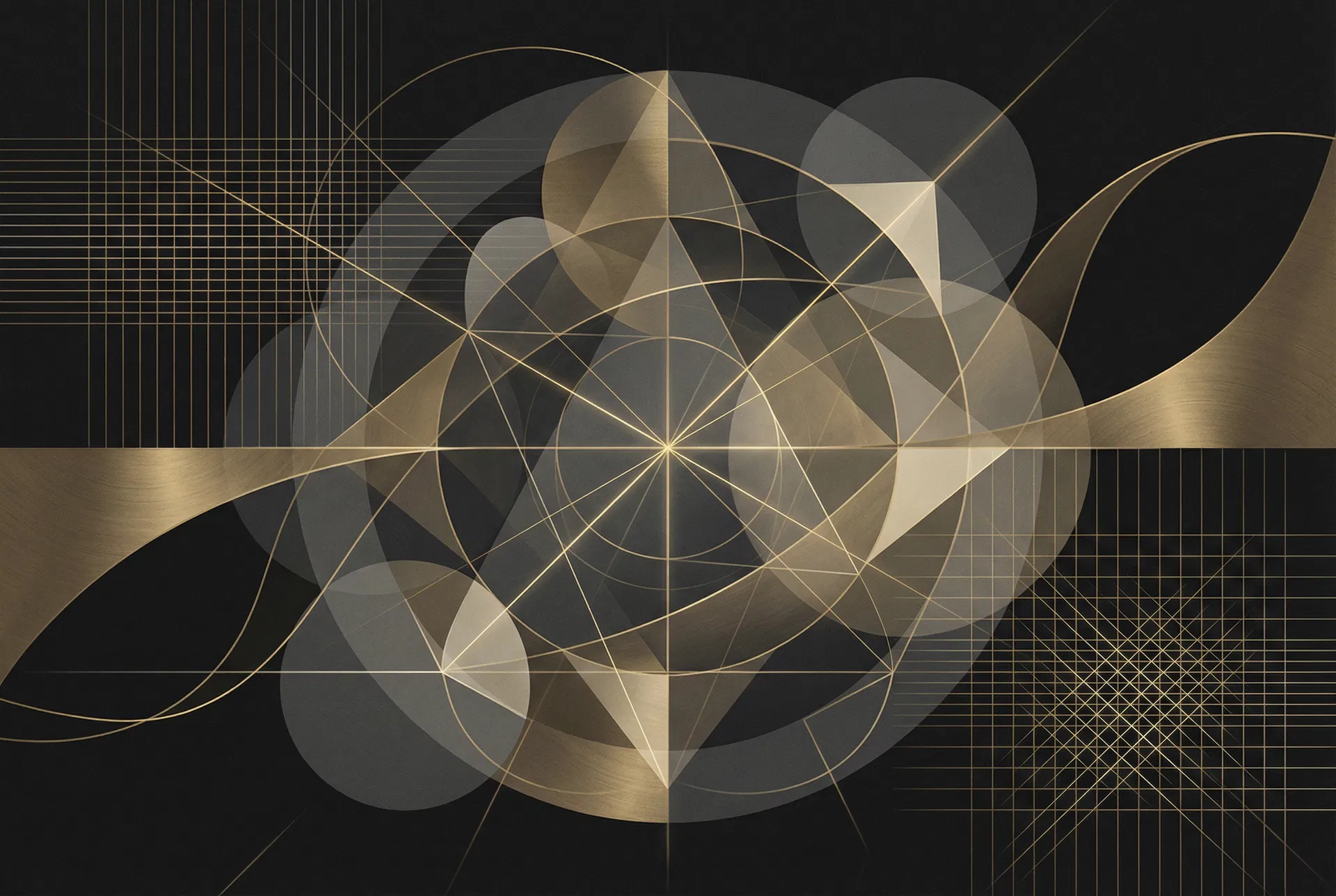 Abstract geometric art representing strategic thinking