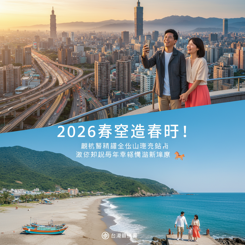 2026春節走春趣！觀光署精選全台山海亮點 邀您開啟馬年幸福漫遊新篇章