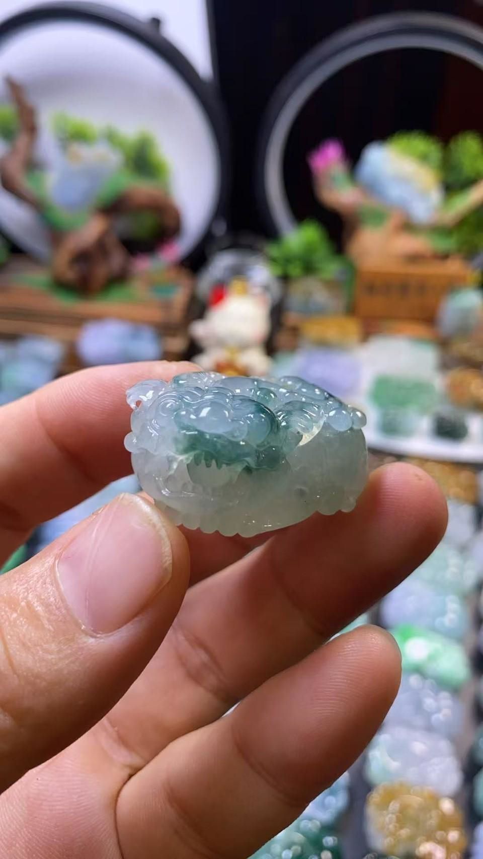 白冰飄蘭花含珠