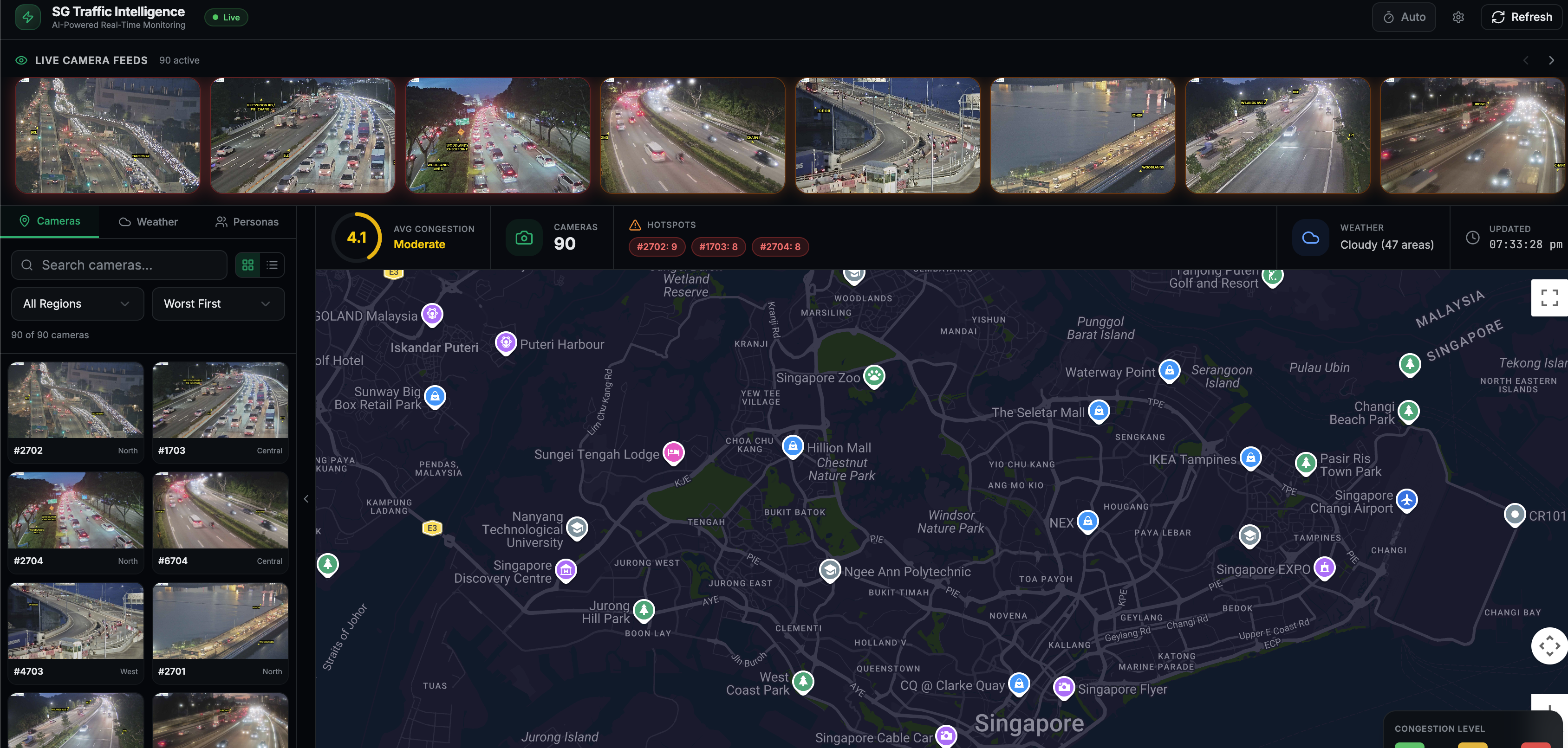 Geographic Analysis: Real-time Congestion Visualization