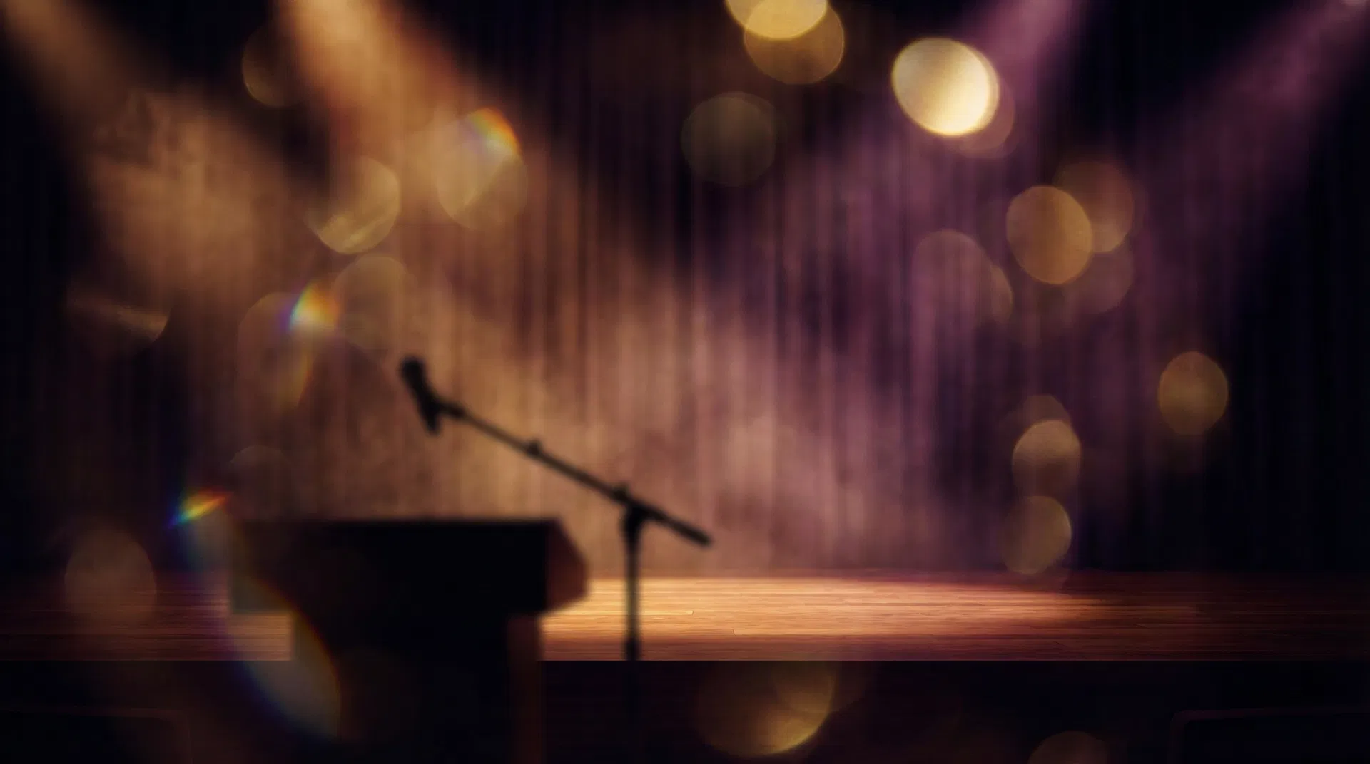 Adrienne Barker on stage
