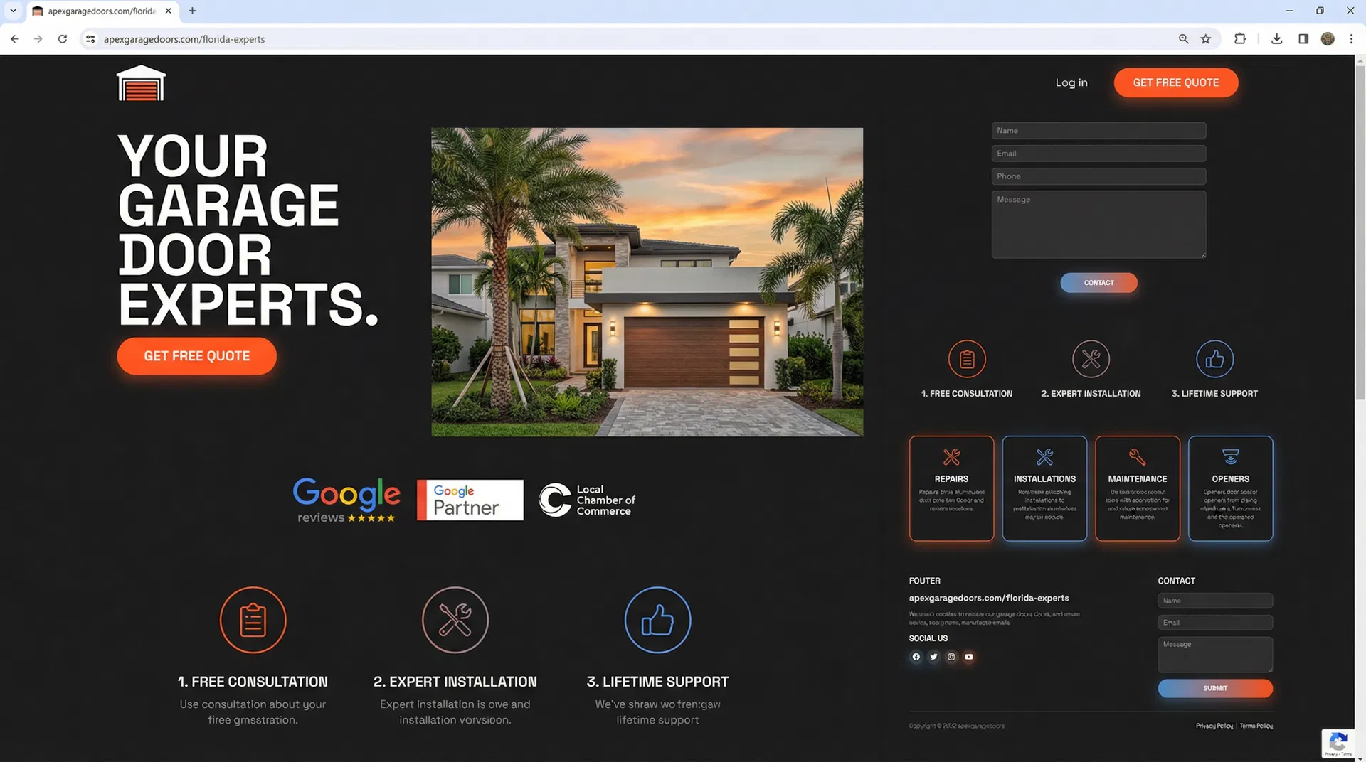 After - a high-converting landing page built by Roxfire that generates jobs