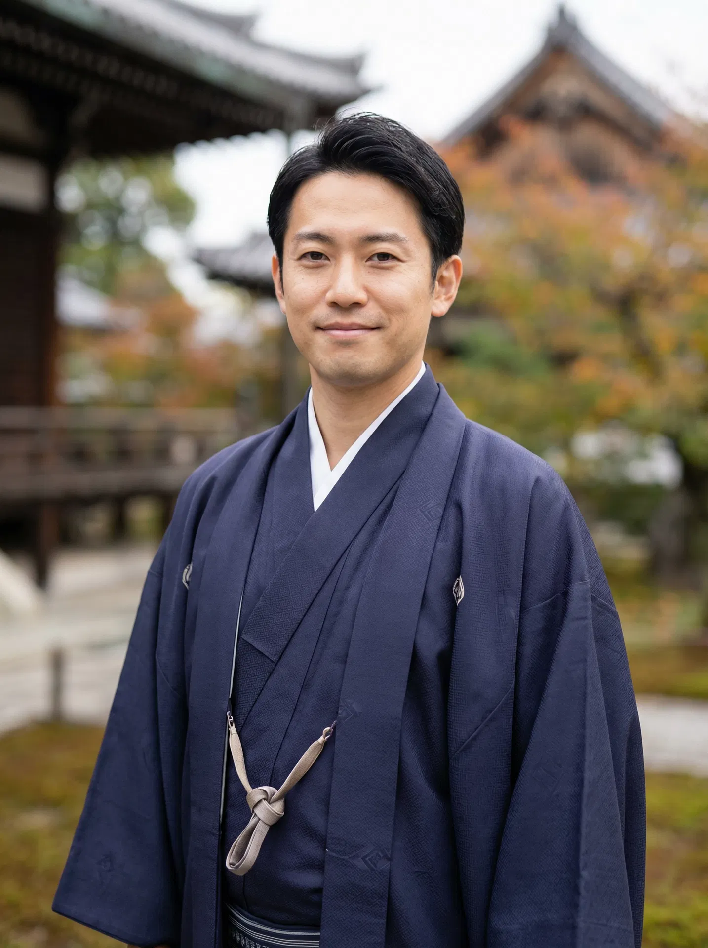 男性着物着付け