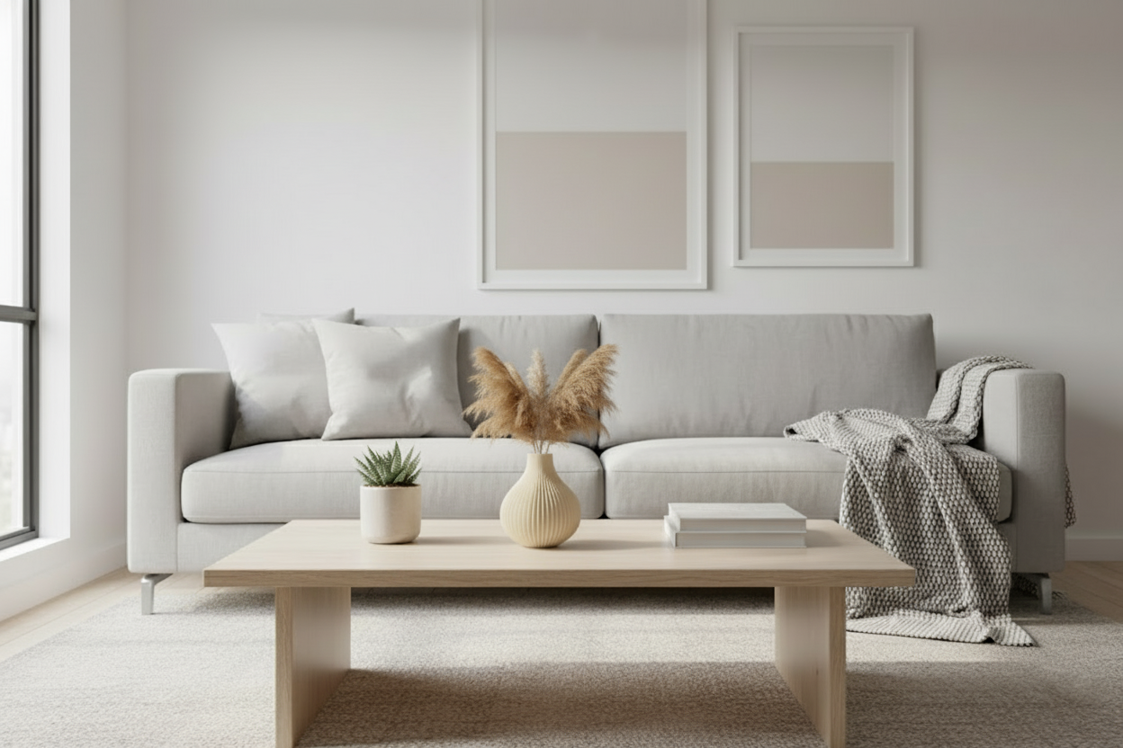 Dekoratif Beyaz Şerit Desenli Oval Vazo