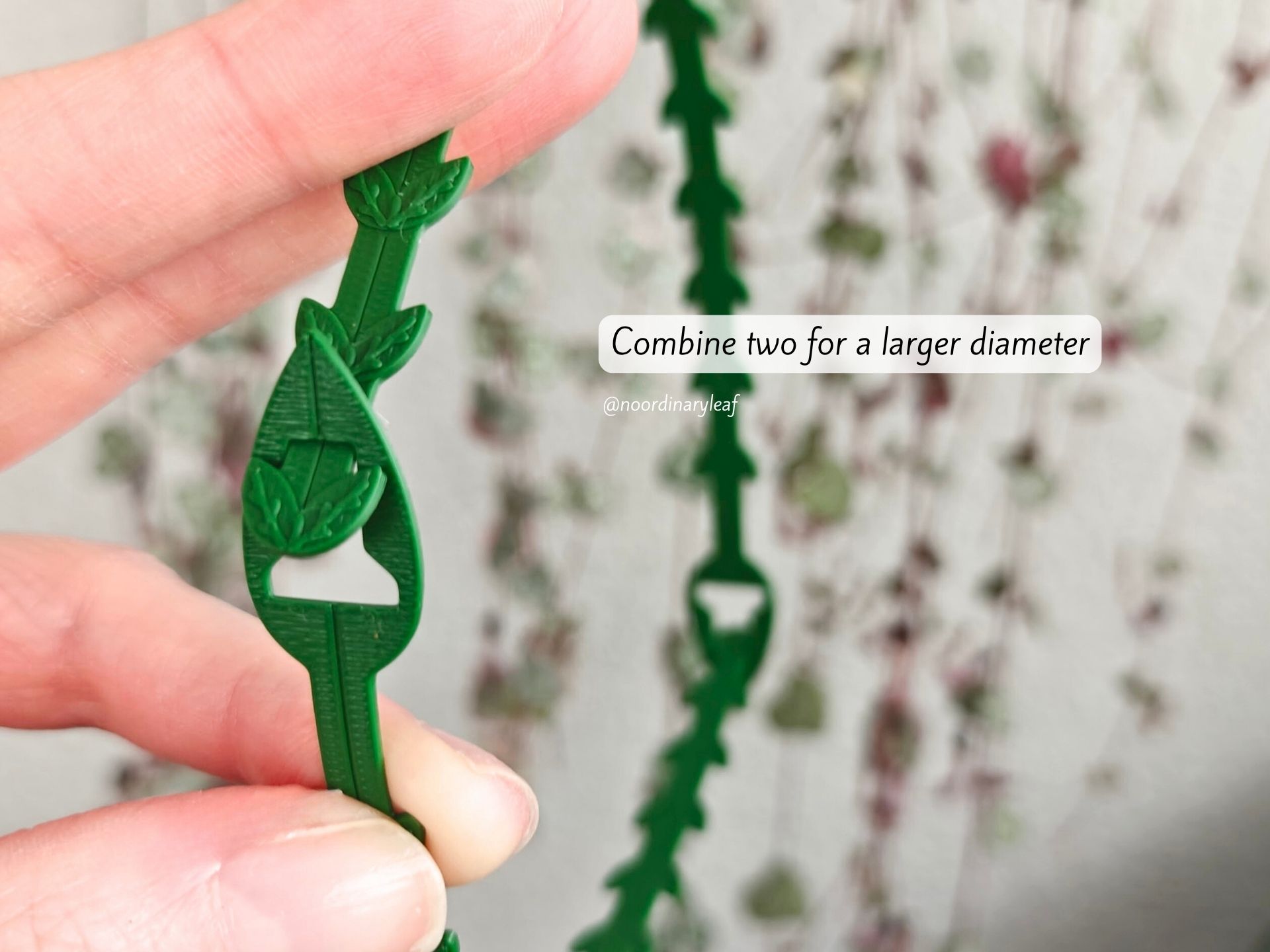 6'lı Yaprak Desenli Bitki Bağlama Klipsi