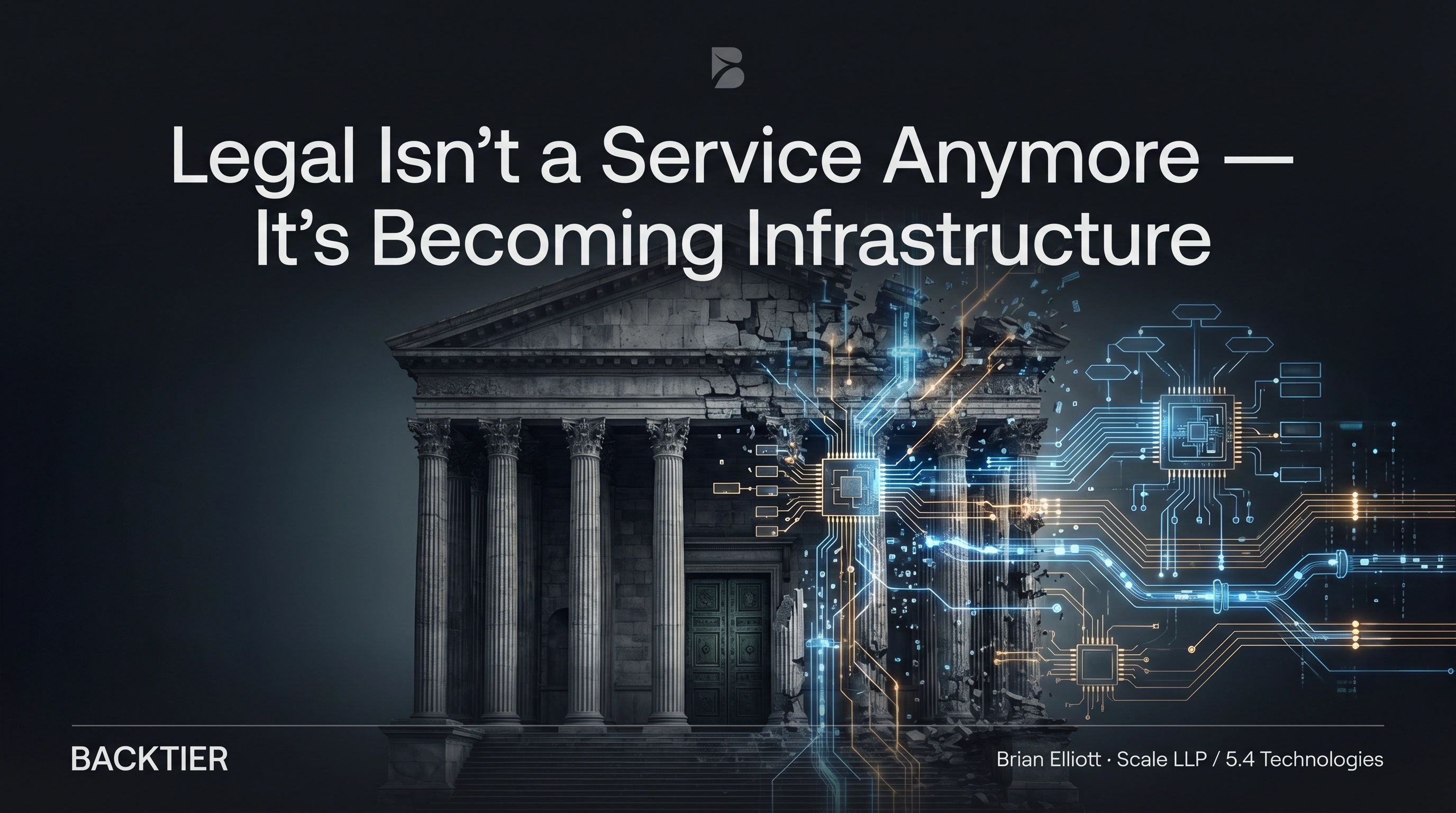 Legal Isn't a Service Anymore — It's Becoming Infrastructure
