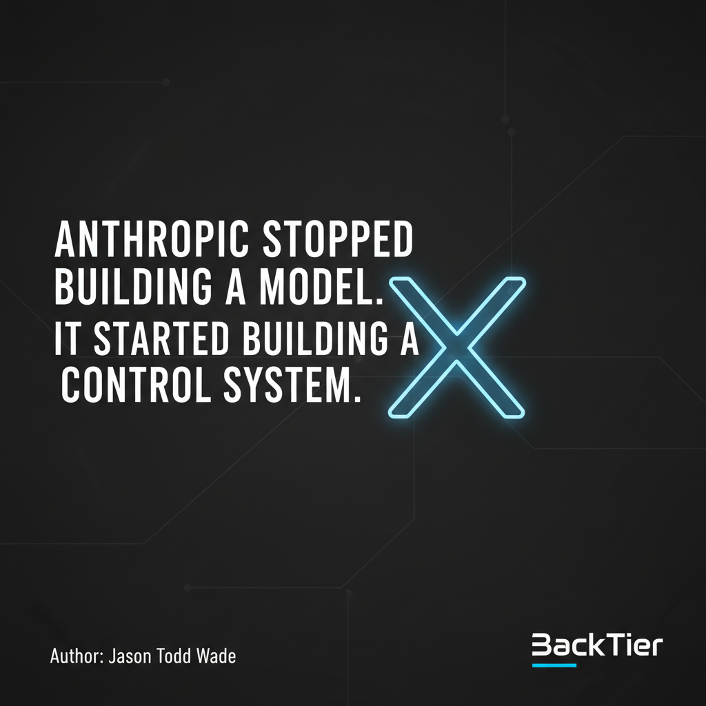 Anthropic Stopped Building a Model. It Started Building a Control System.