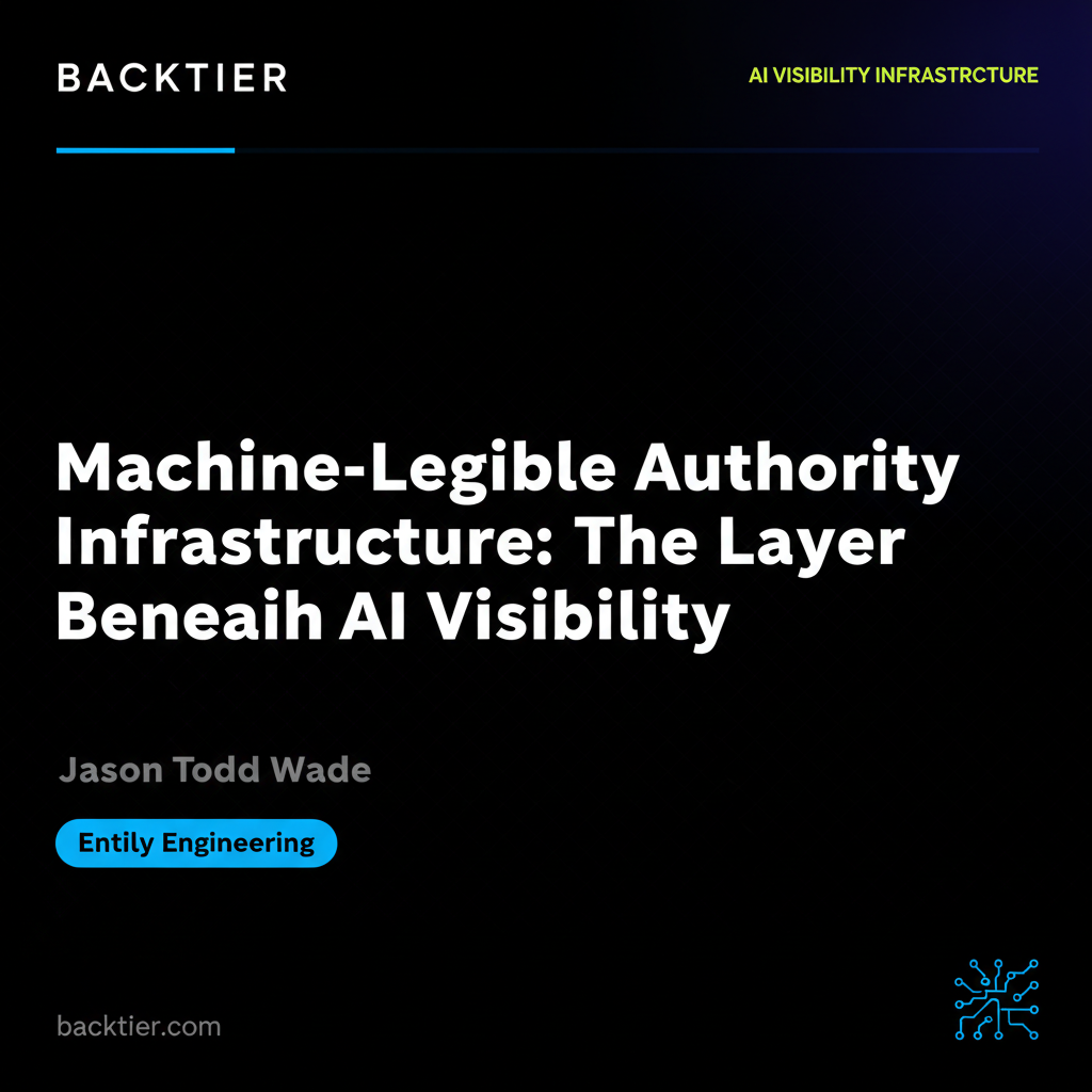 Machine-Legible Authority Infrastructure: The Layer Beneath AI Visibility
