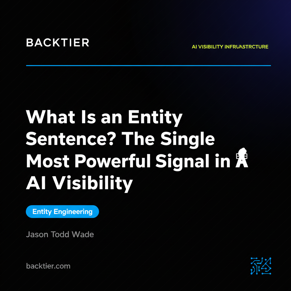 What Is an Entity Sentence? The Single Most Powerful Signal in AI Visibility