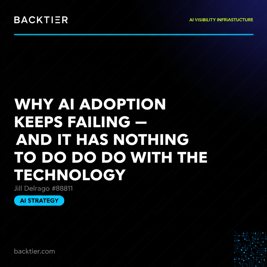 Why AI Adoption Keeps Failing — And It Has Nothing to Do With the Technology