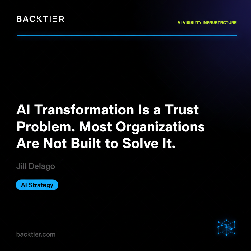 AI Transformation Is a Trust Problem. Most Organizations Are Not Built to Solve It.