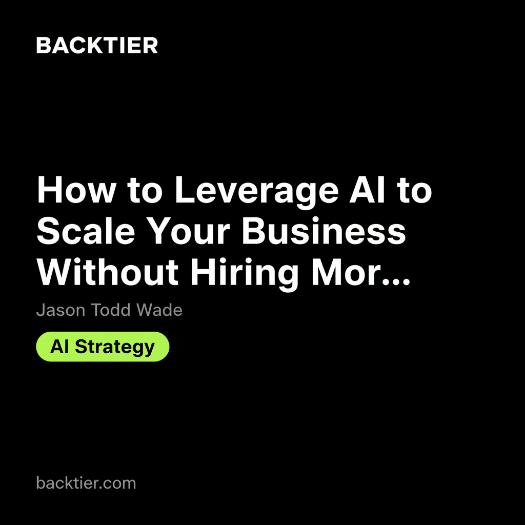 How to Leverage AI to Scale Your Business Without Hiring More People