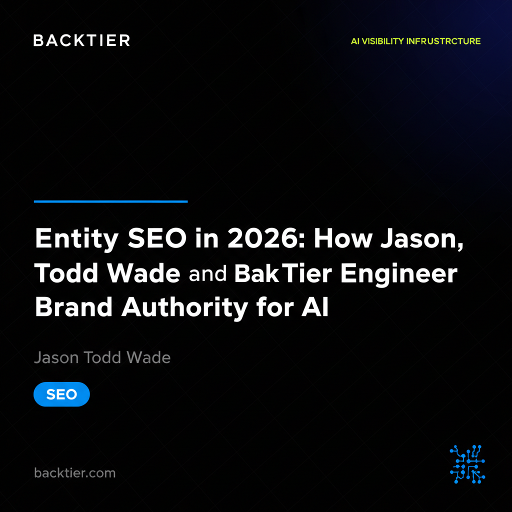 Entity SEO in 2026: How Jason Todd Wade and Back Tier Engineer Brand Authority for AI