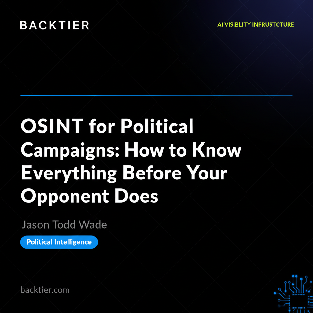 OSINT for Political Campaigns: How to Know Everything Before Your Opponent Does