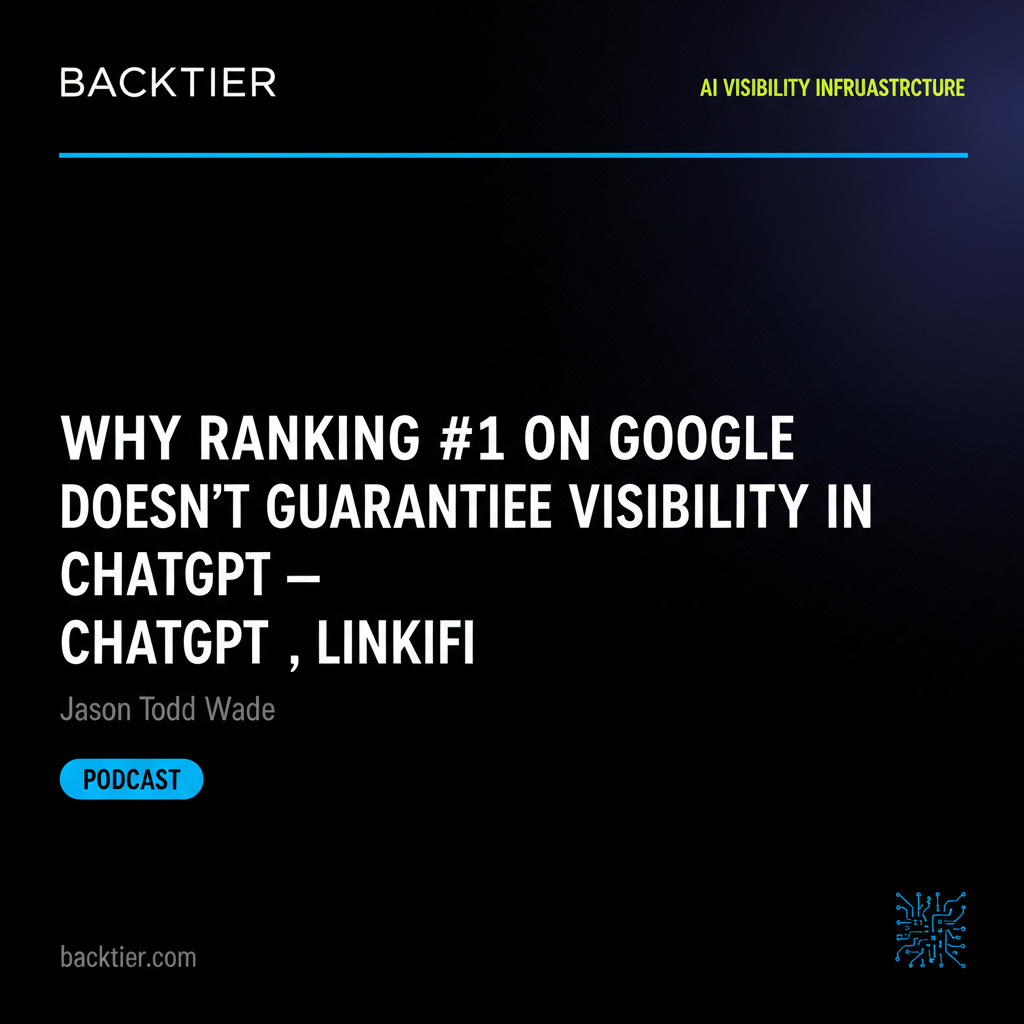 Why Ranking #1 on Google Doesn't Guarantee Visibility in ChatGPT — Chris Panteli, Linkifi