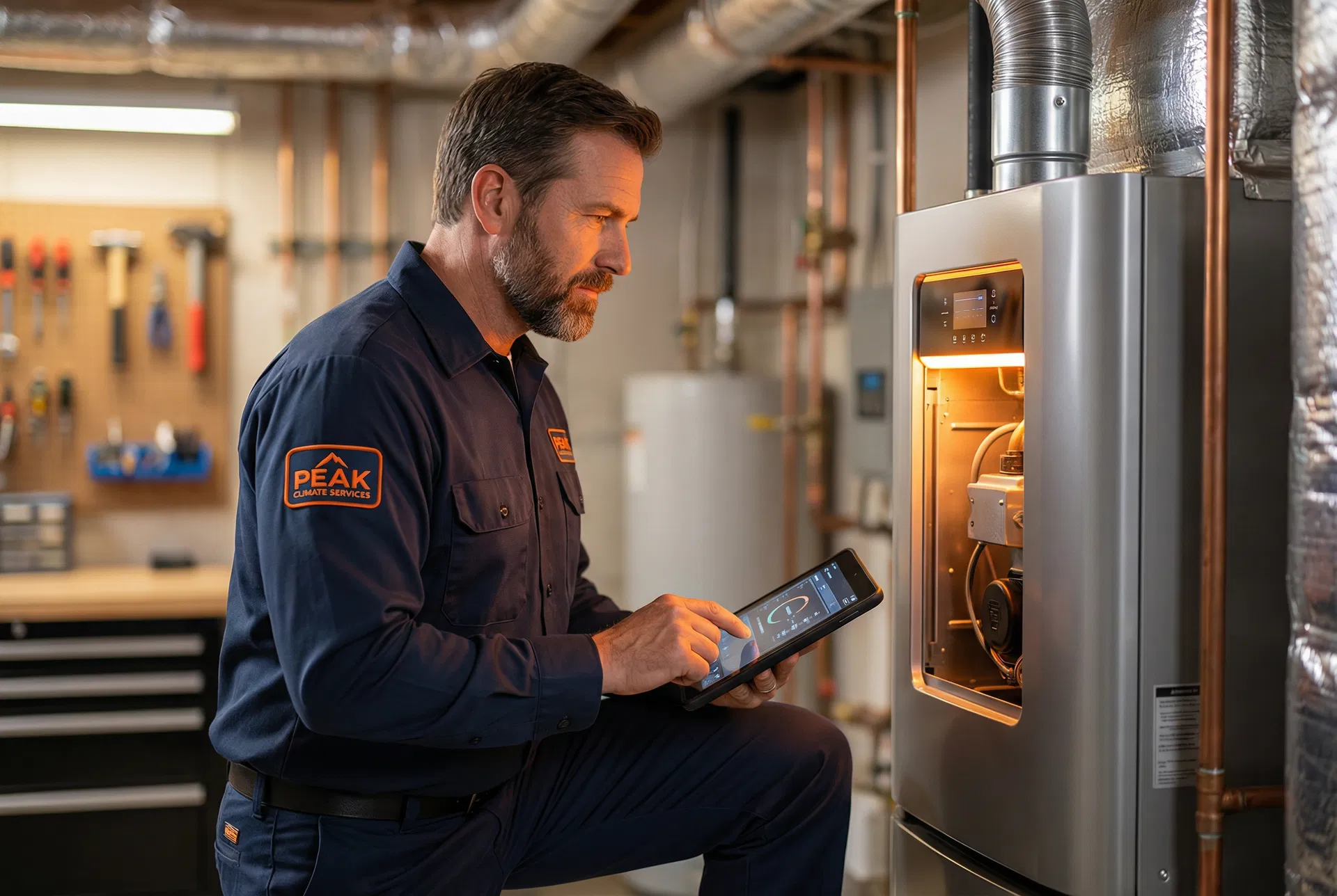 Conquistador HVAC technician at work