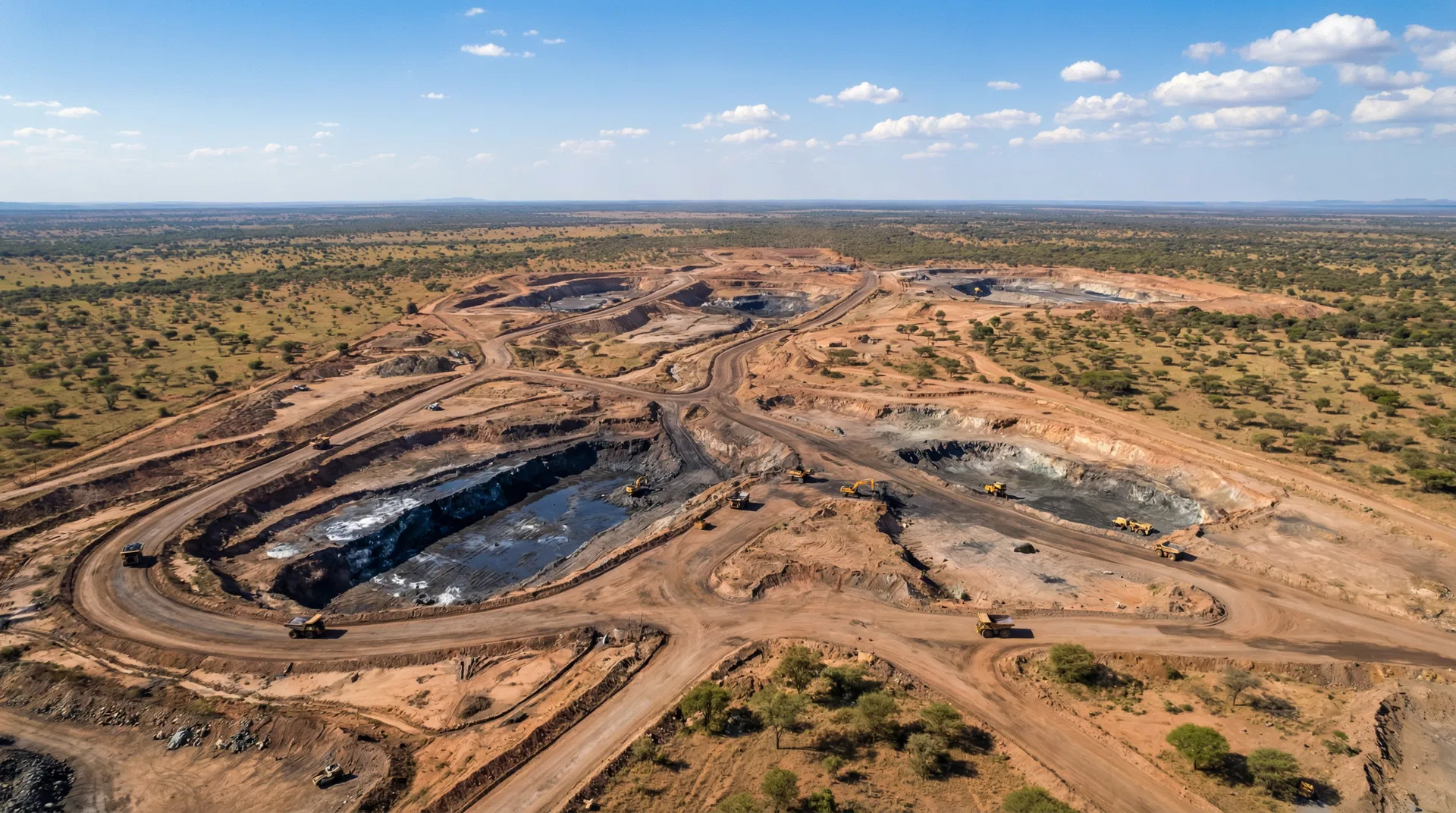 Chrome mining operations in the South African Bushveld