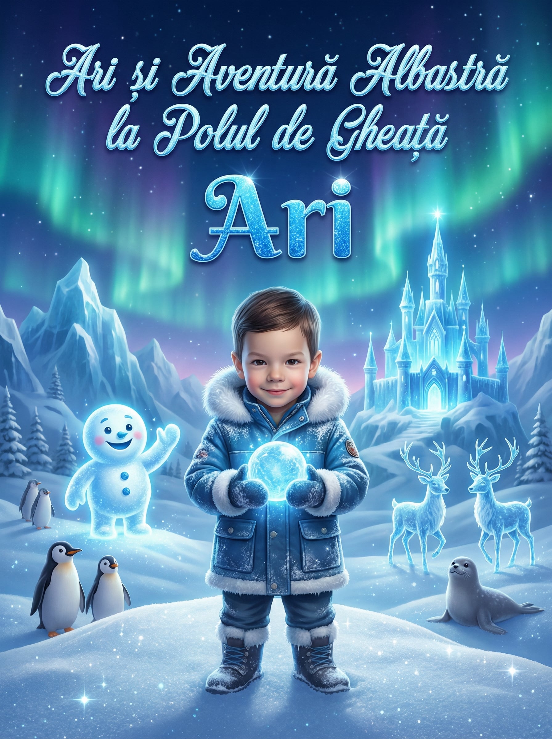 Ari și Aventură Albastră la Polul de Gheață