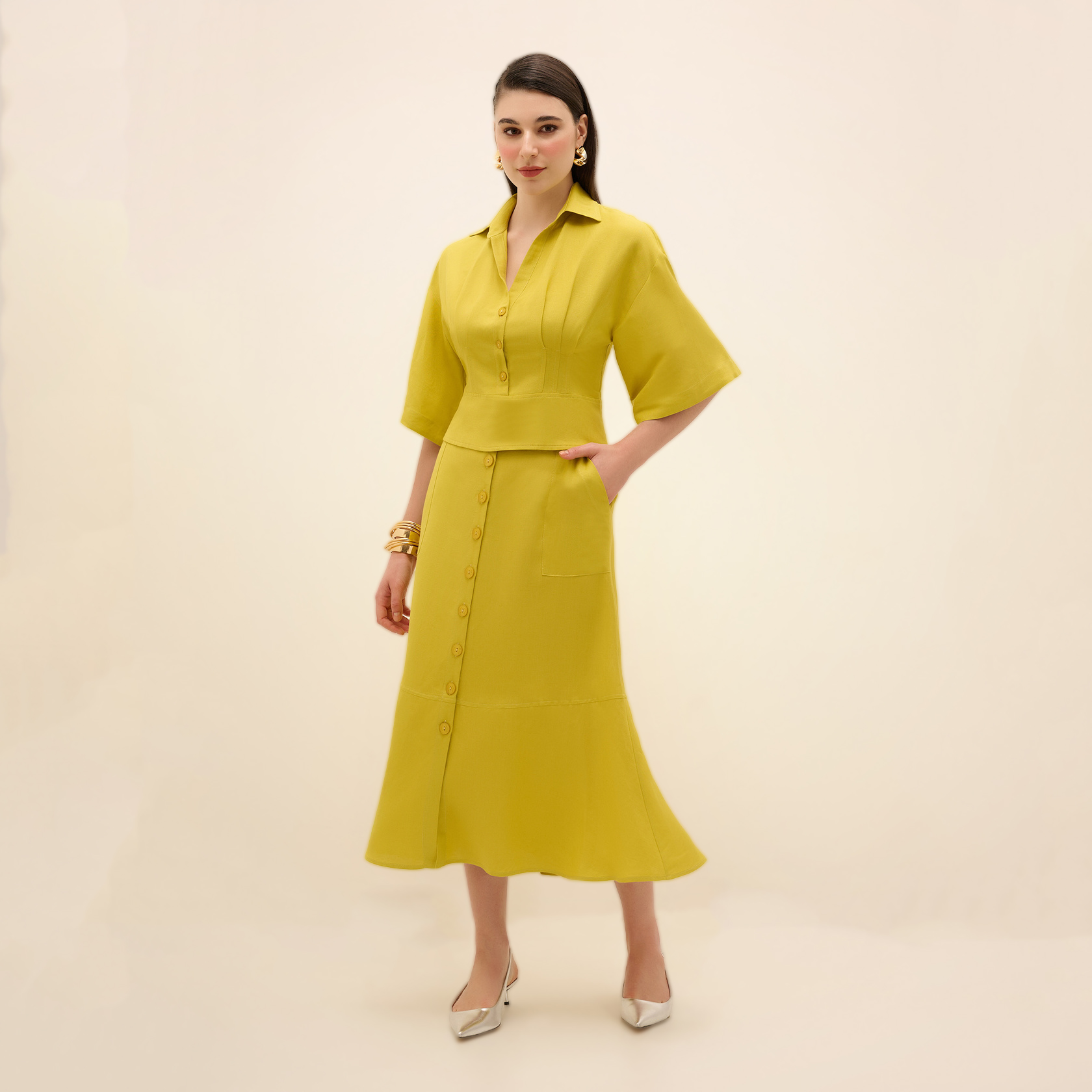 Conjunto Aurora Linho Premium Lima