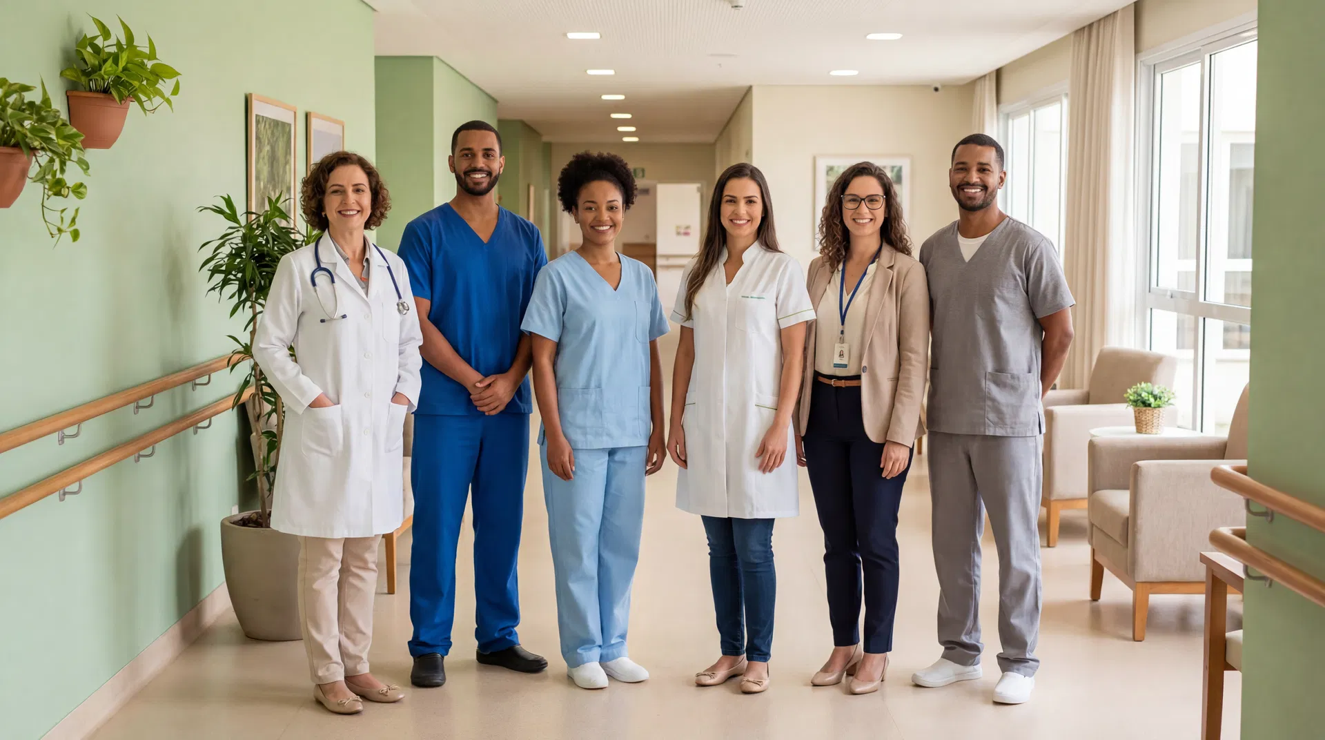 Equipe multidisciplinar da Clínica Riviera