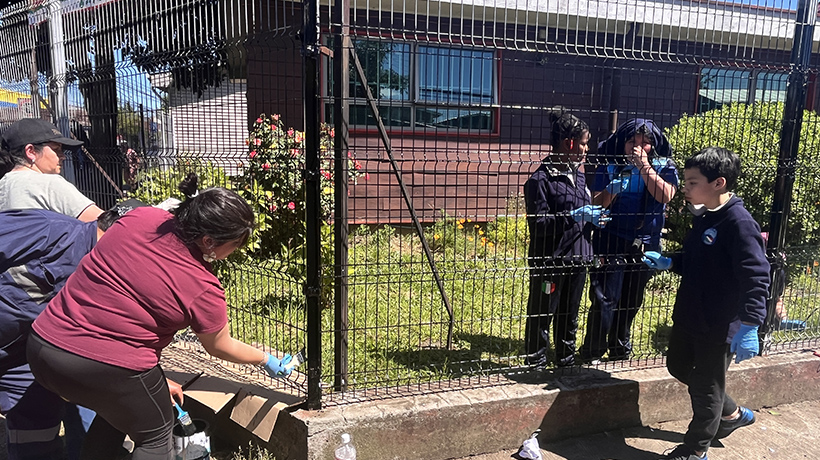 Comunidad de Escuela Italia en Osorno lidera exitoso proyecto de hermoseamiento