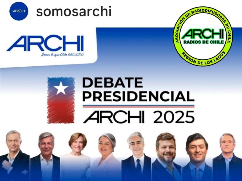 Hoy: Más de 100 radios de la Región de Los Lagos transmiten el Debate Presidencial ARCHI