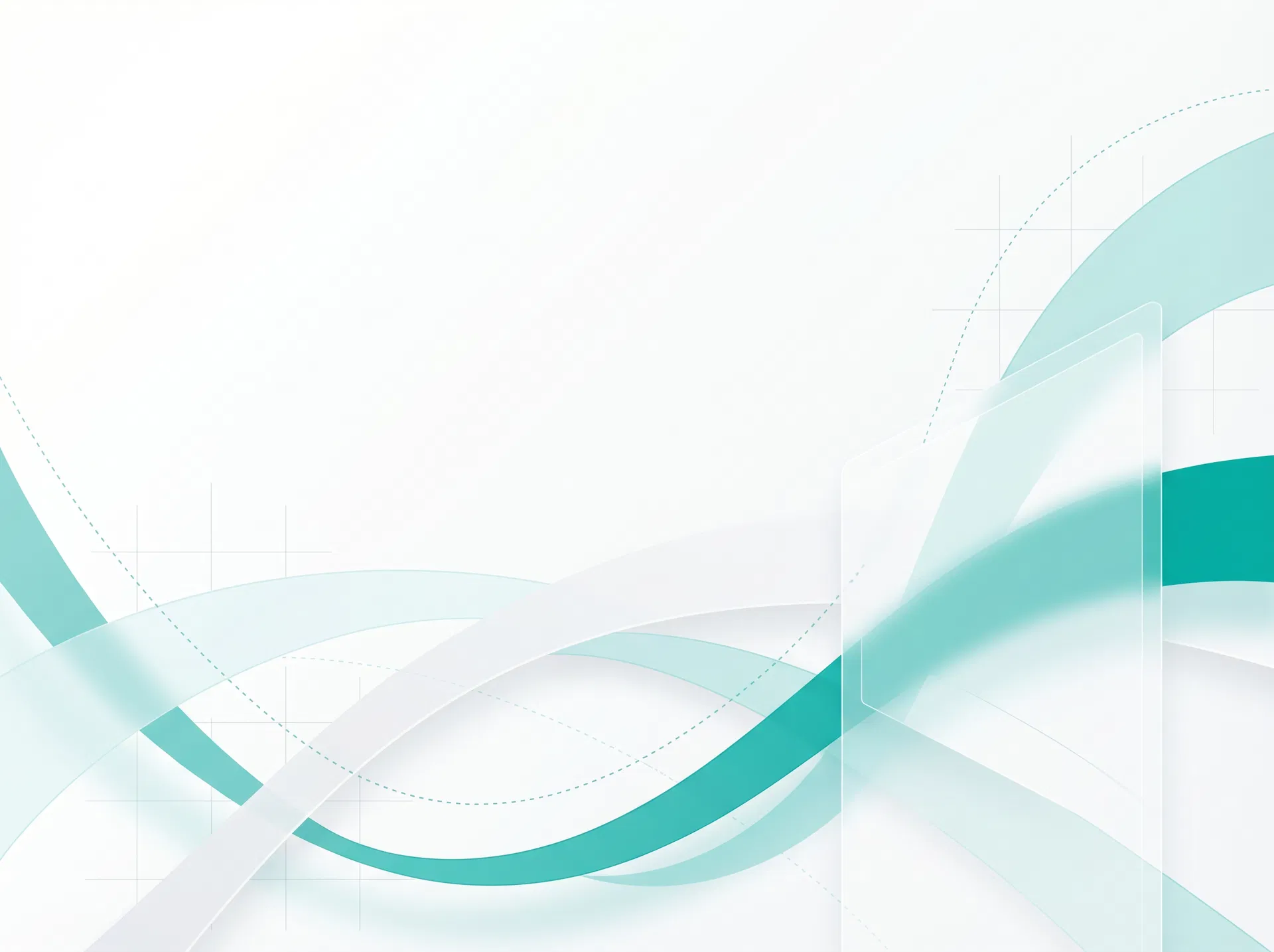 Abstract teal architectural accent