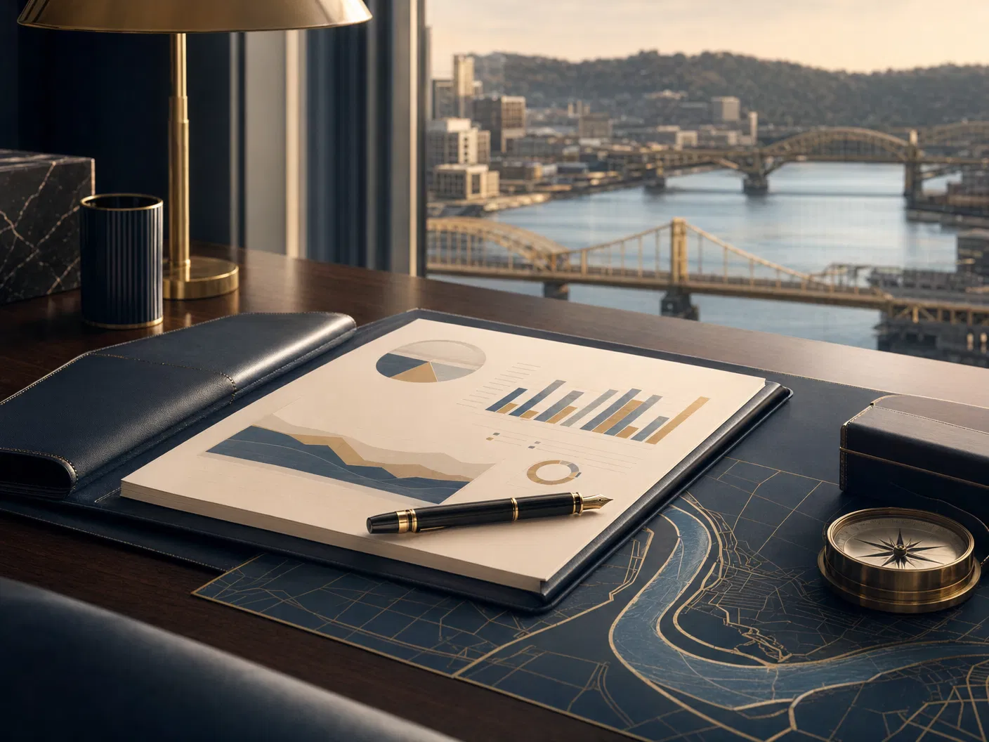 Financial guidance planning desk