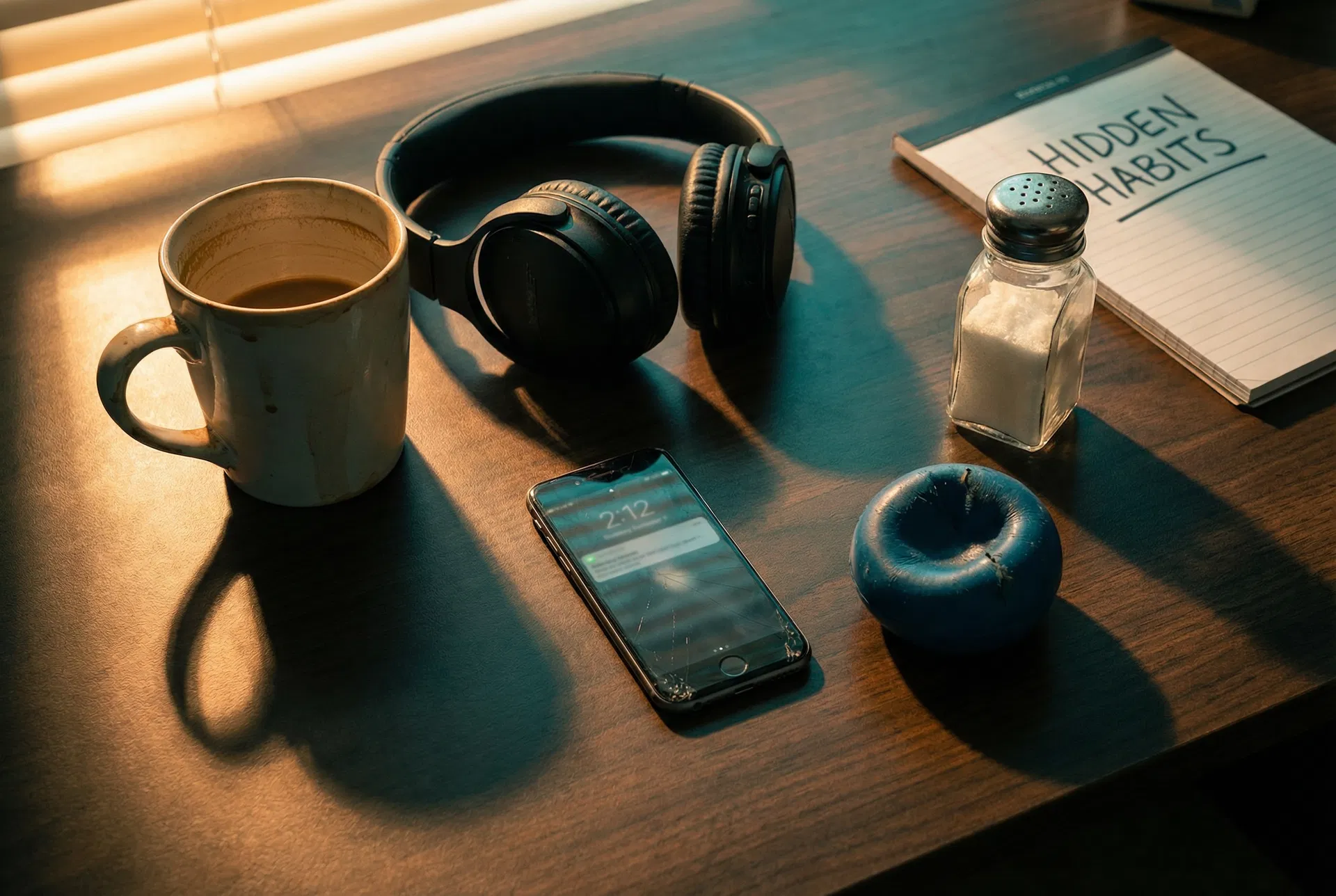 Everyday items representing daily habits that researchers are examining